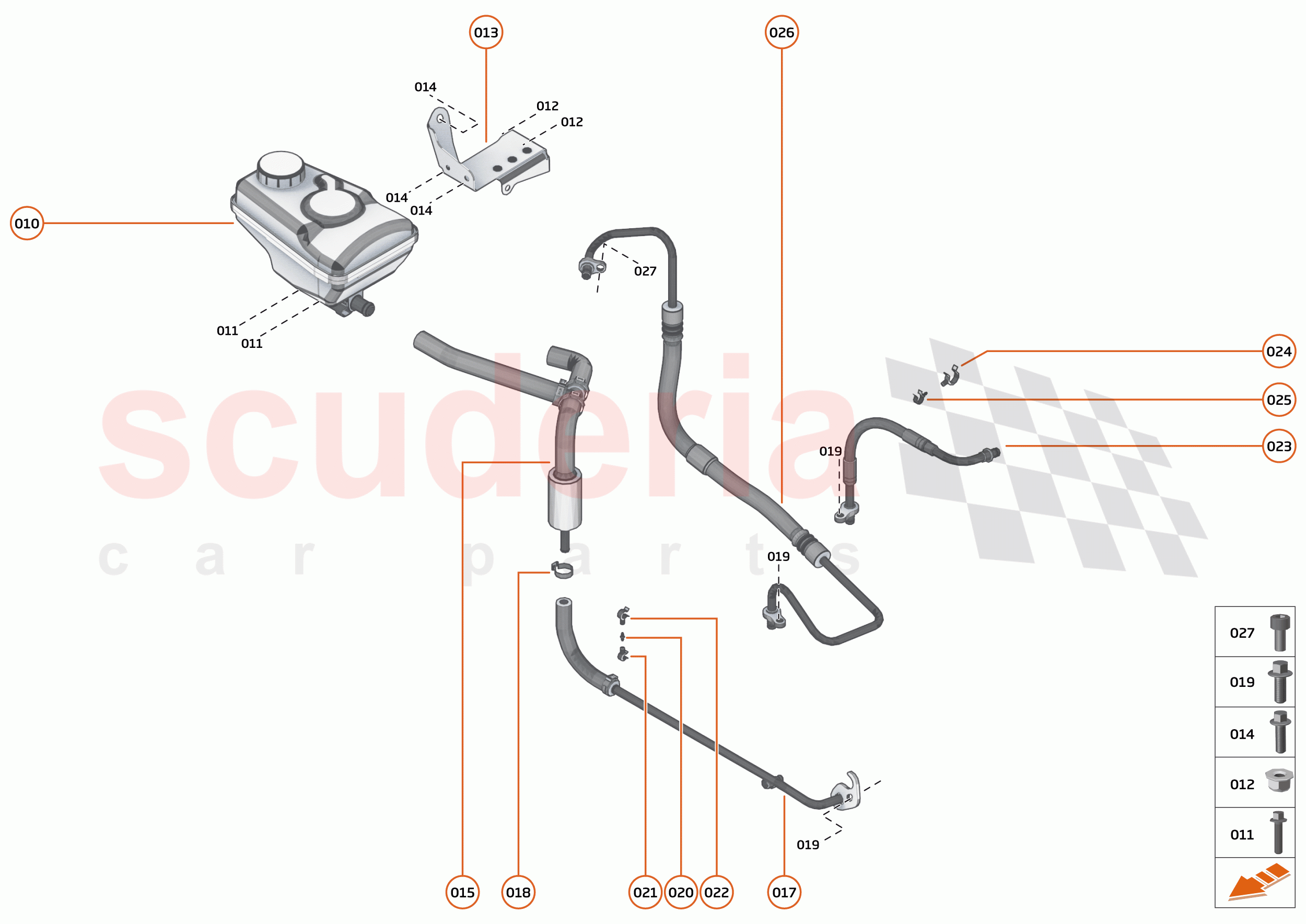 27 - STEERING - 27.1 - STEERING FLUID SYSTEM of McLaren McLaren 765LT