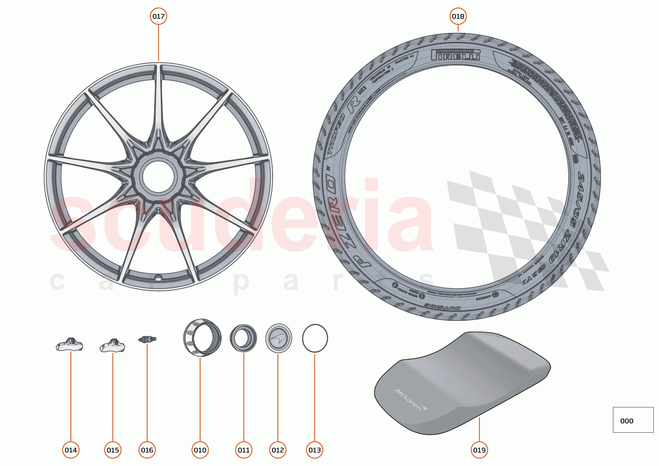 17 - SUSPENSION - 17.13 - WHEEL AND TYRE ASSEMBLIES REAR LEFT of McLaren McLaren Senna
