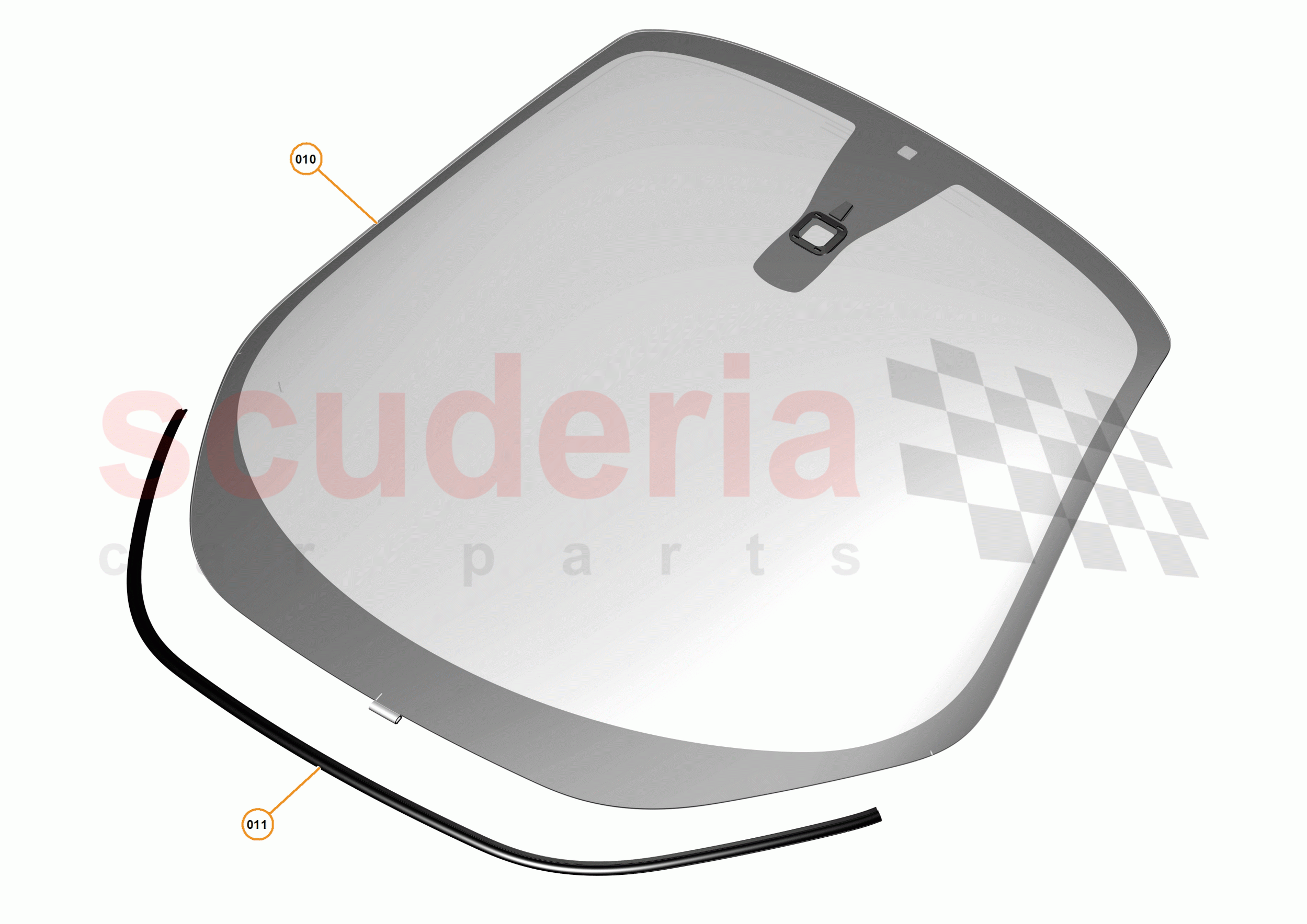 9 - GLAZING - EXTERIOR - 9.1 - WINDSCREEN of McLaren McLaren P1 Coupe