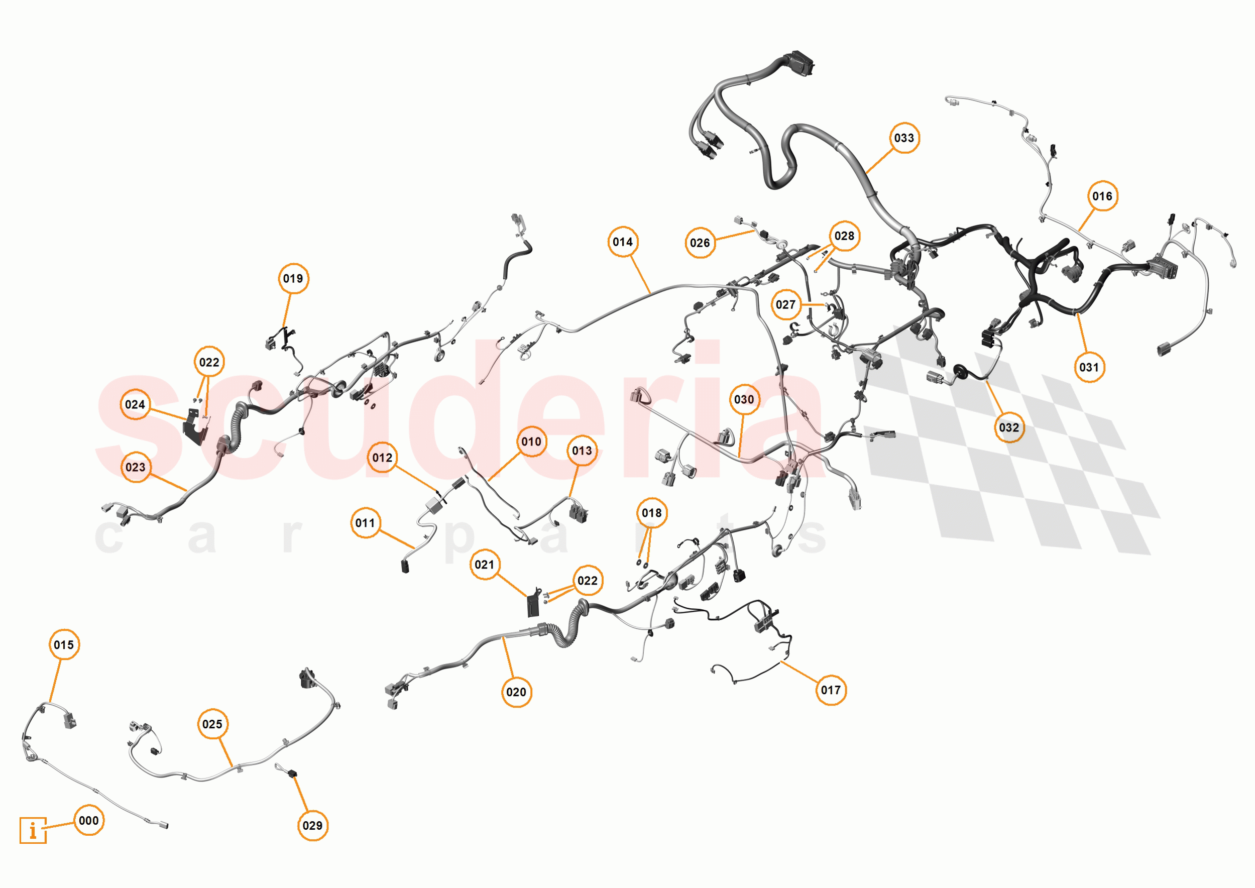 45 - WIRING HARNESS - 45.3 - NON-BODY WIRING HARNESS of McLaren McLaren P1 Coupe