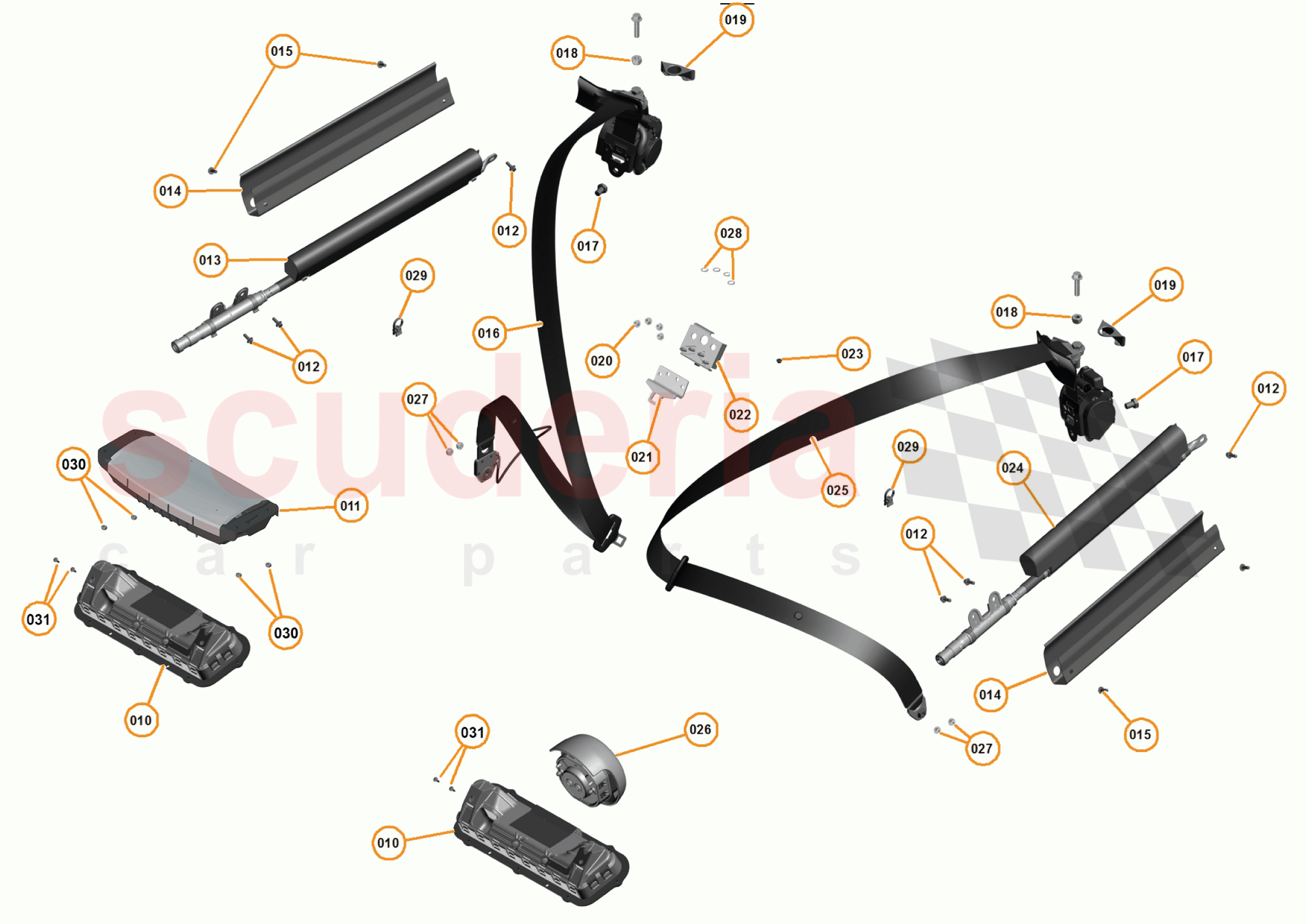 30 - N4 - RESTRAINTS - 30.1 - 01 - RESTRAINTS of McLaren McLaren 625C Spider