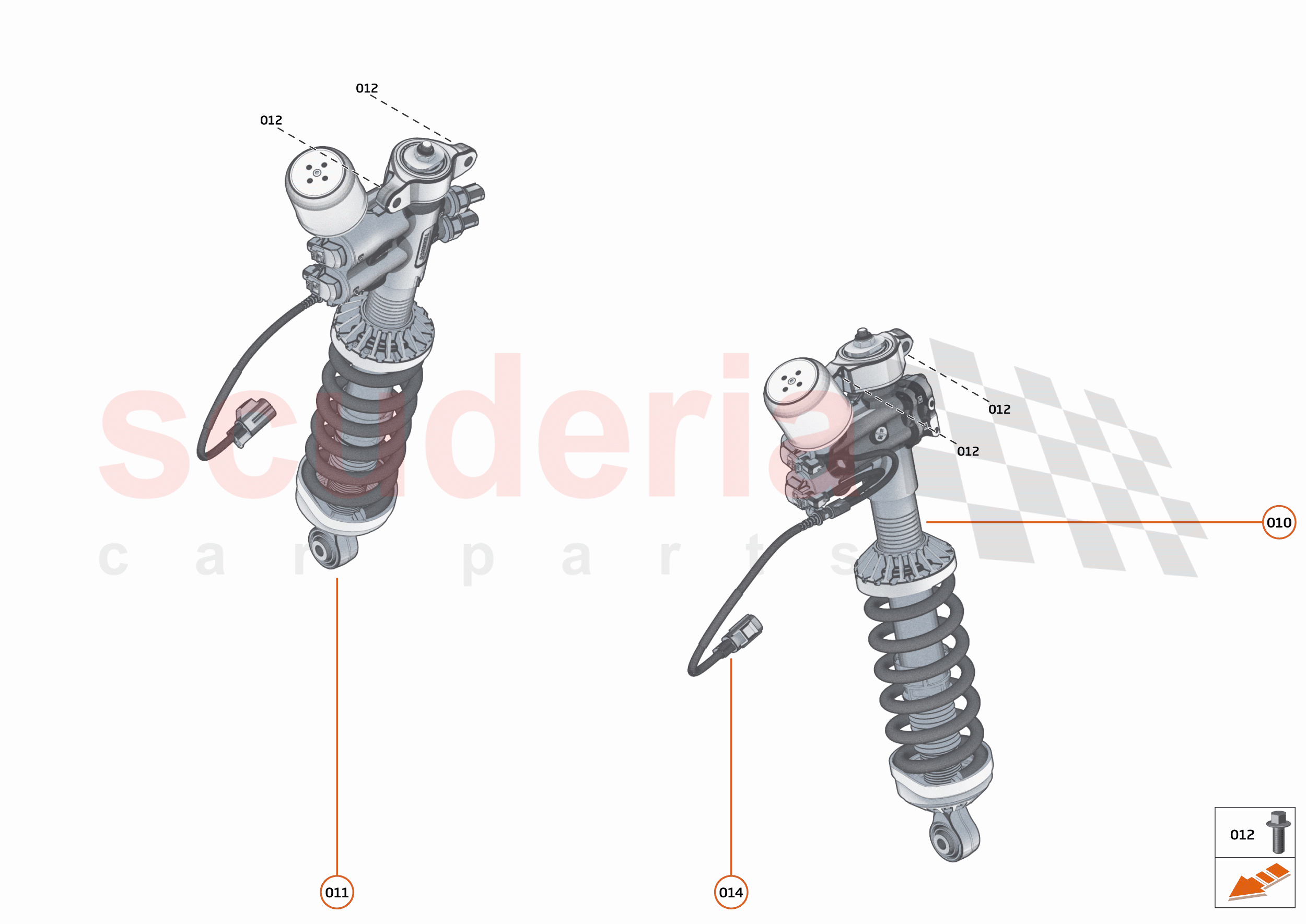 19 - SUSPENSION - REAR - 19.1 - DAMPER & ACTUATOR ASSEMBLIES REAR of McLaren McLaren 765LT