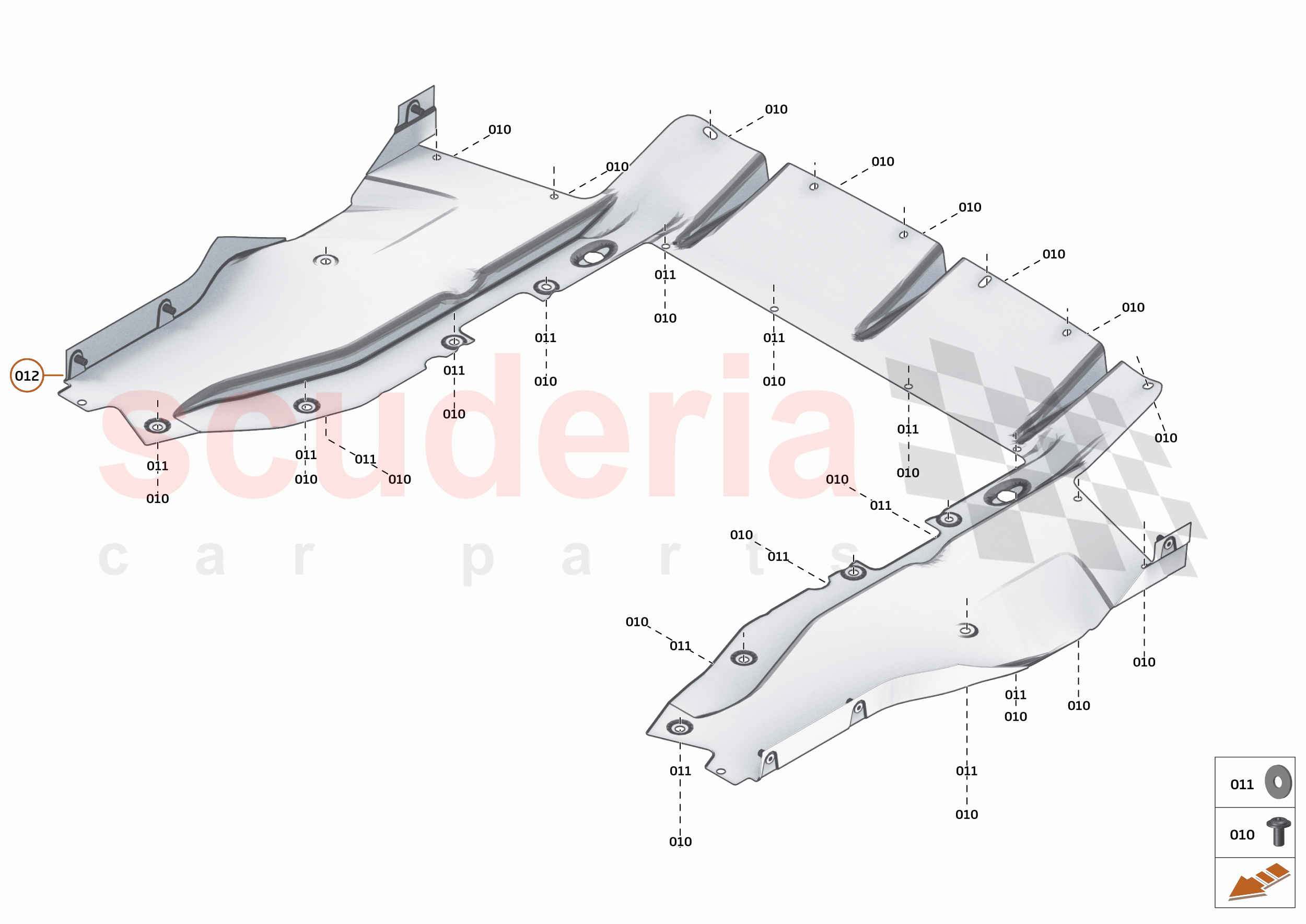 13 - DUCTS, VENTS AND FLOORS - 13.5 - REAR NON-STRUCTURAL FLOORS of McLaren McLaren 600LT