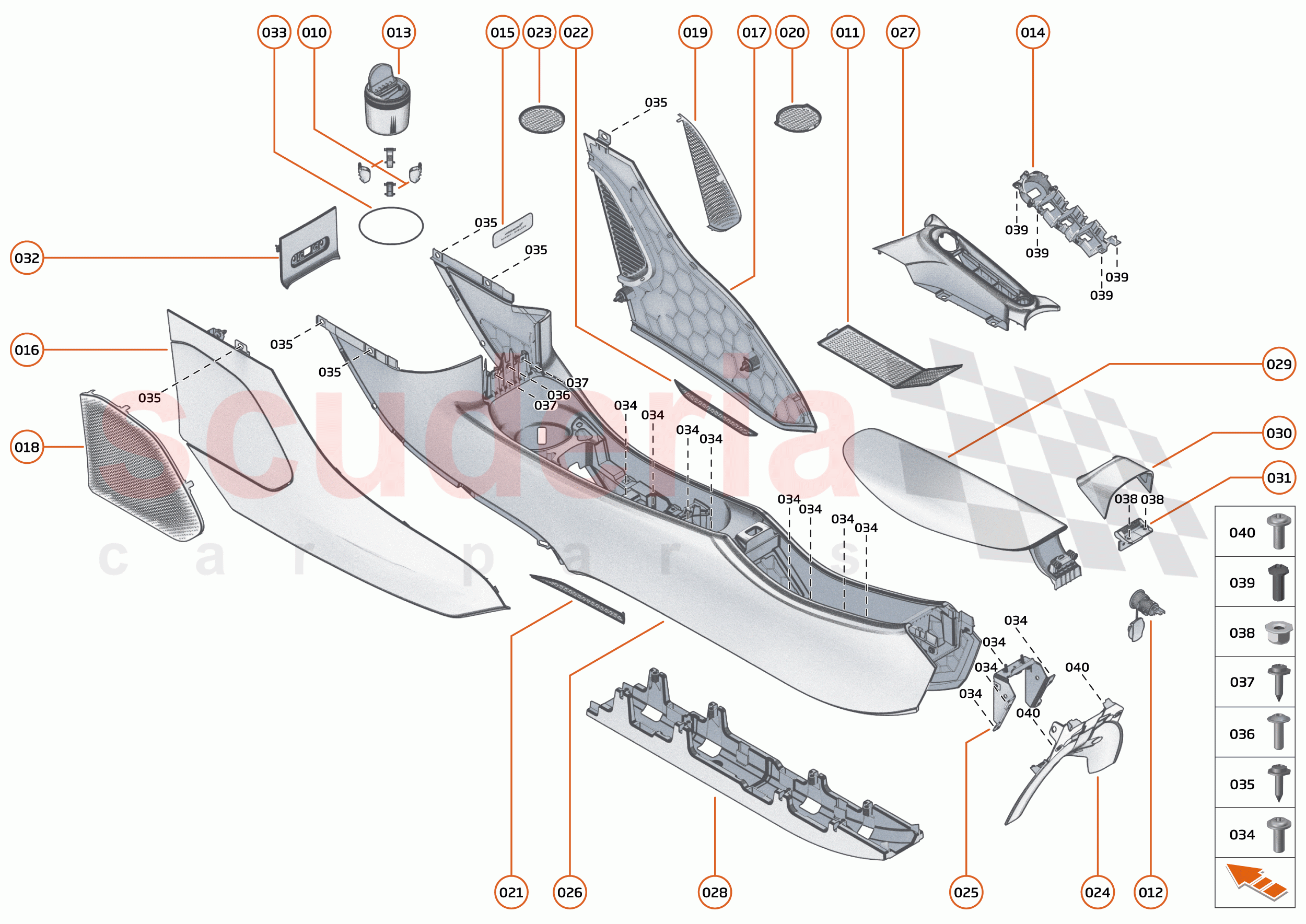 41 - INTERIOR SYSTEMS - 41.4 - ASSY TUNNEL CONSOLE of McLaren McLaren Artura