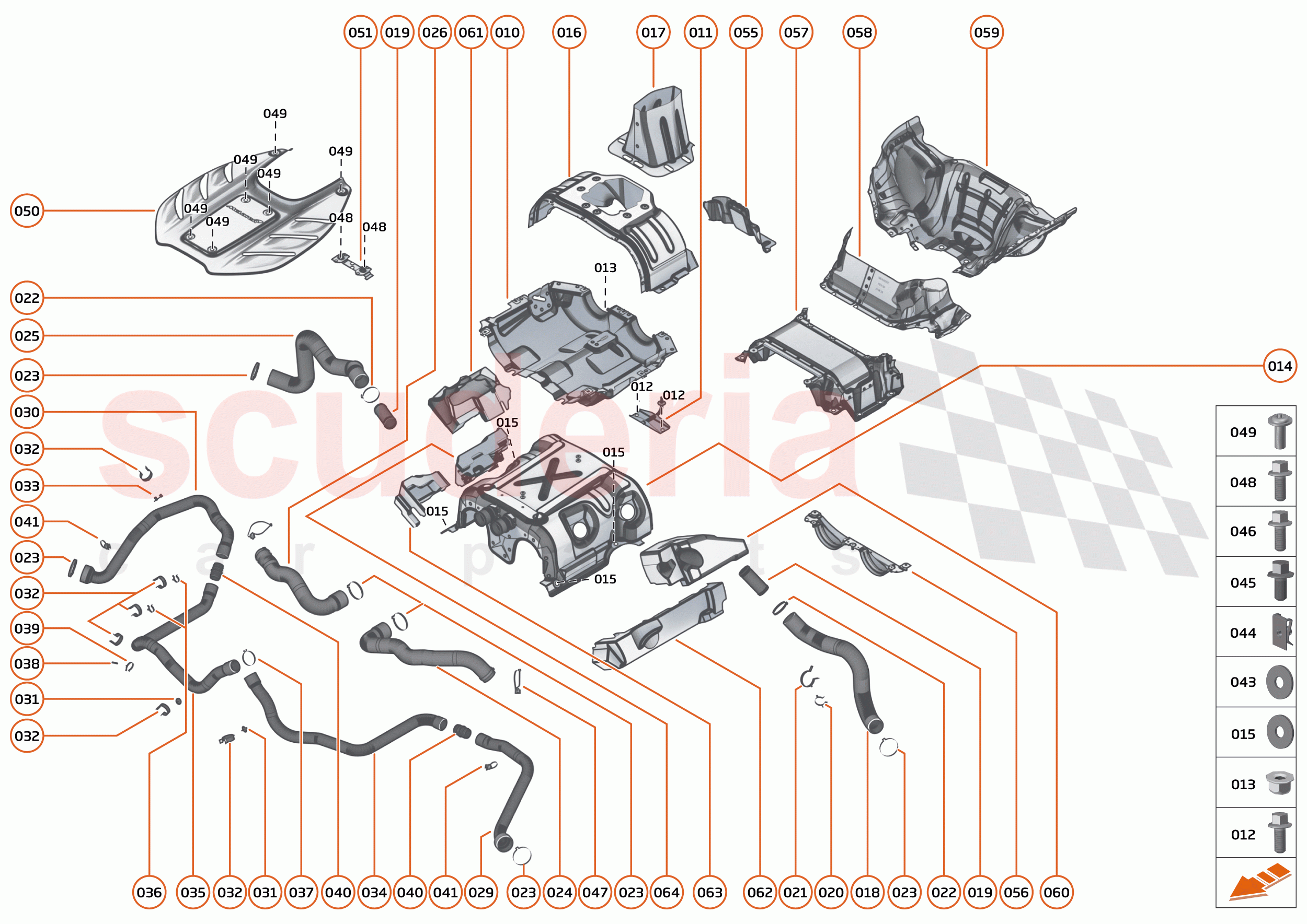 25 - NVH HEAT INSULATION - 25.1 - INSULATION POWERTRAIN MOUNTED of McLaren McLaren Artura