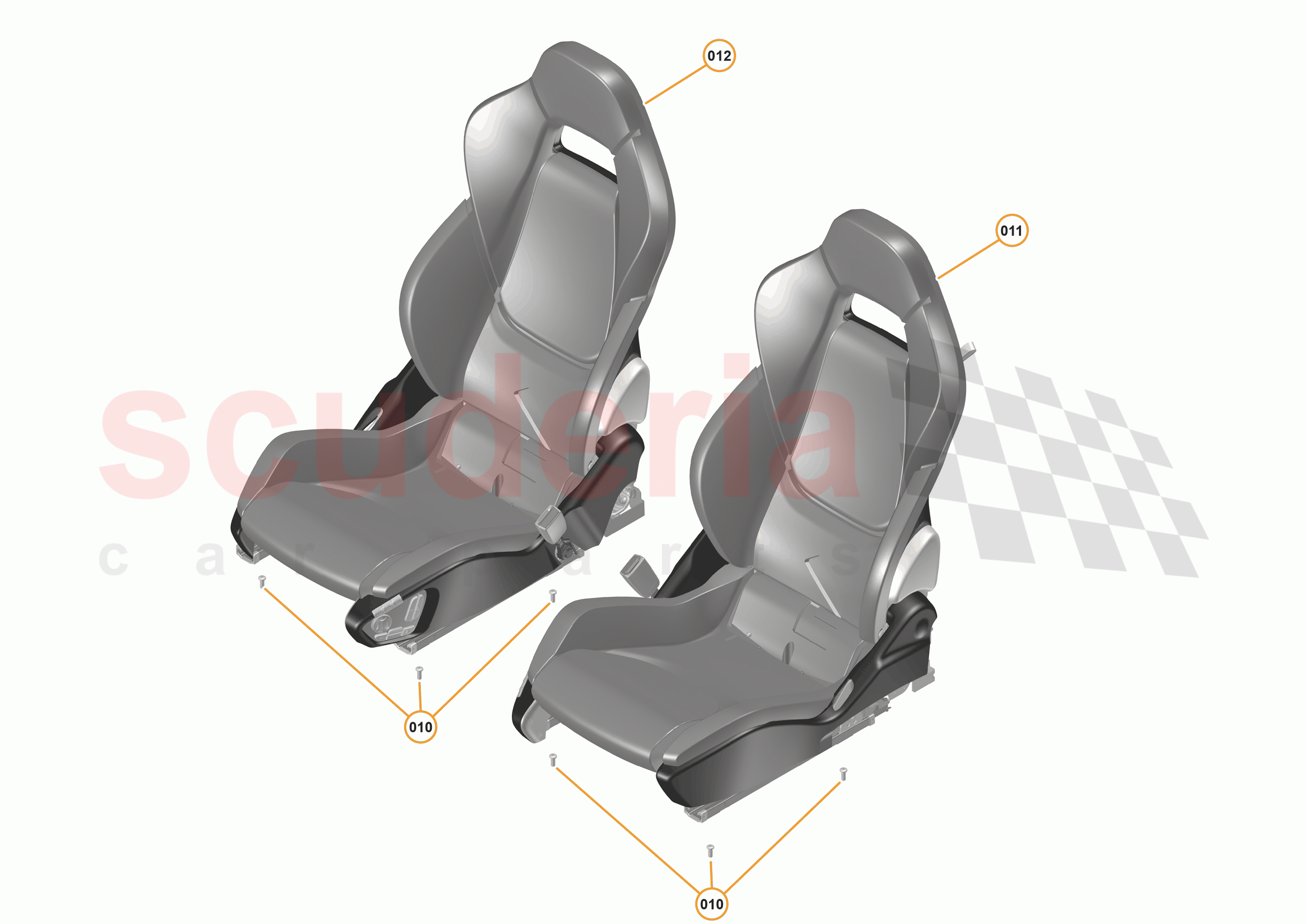 47 - INTERIOR SYSTEMS - 47.14 - SEAT ASSEMBLY - ELECTRIC of McLaren McLaren 540C Coupe