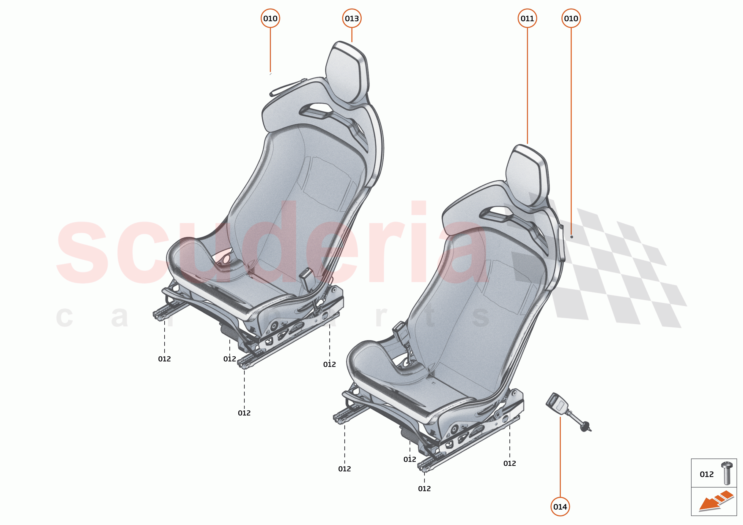 42 - INTERIOR SYSTEMS - 42.6 - SEAT ASSY of McLaren McLaren Elva
