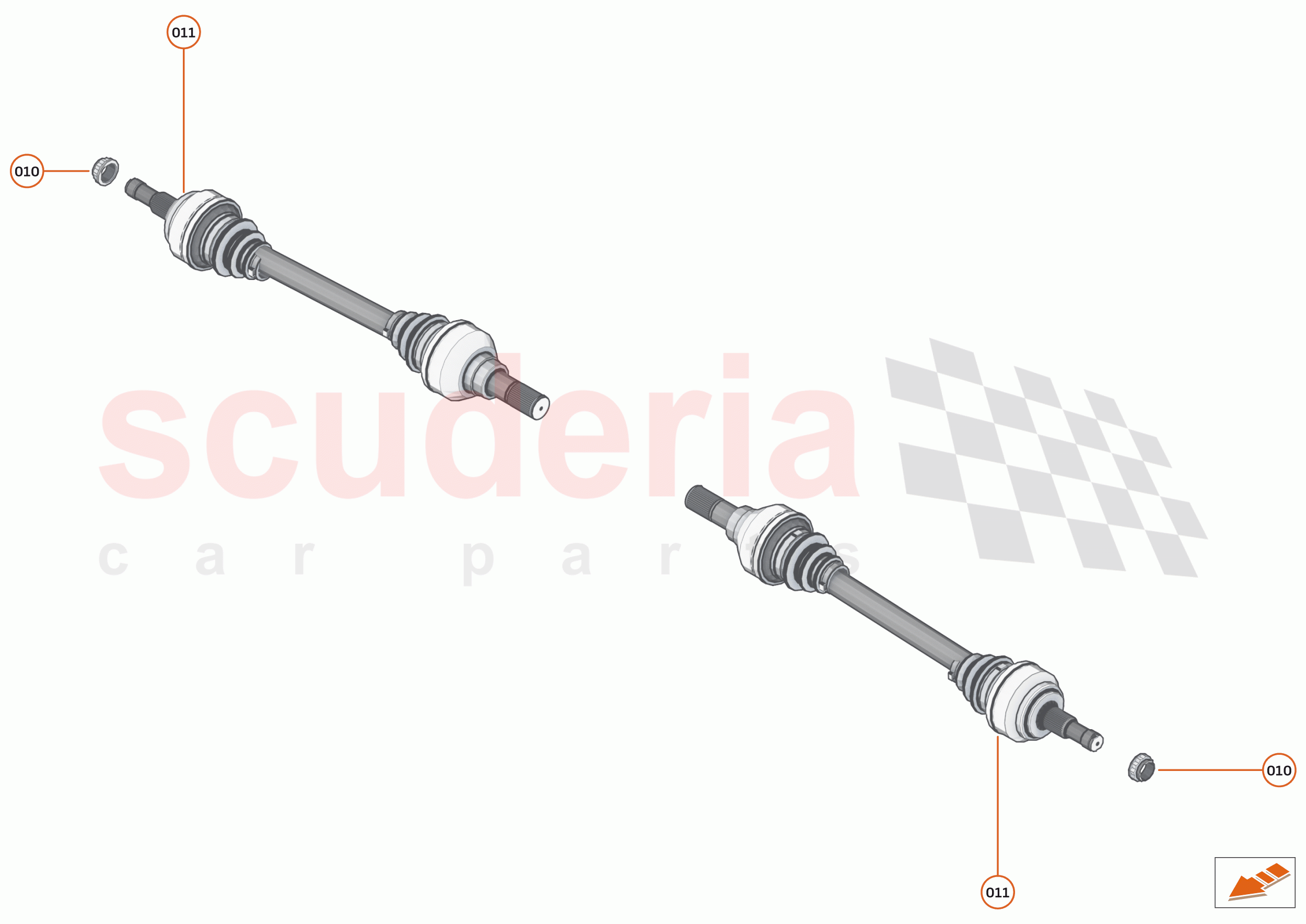 35 - DRIVESHAFTS - 35.1 - DRIVESHAFTS - REAR AXLE of McLaren McLaren Senna
