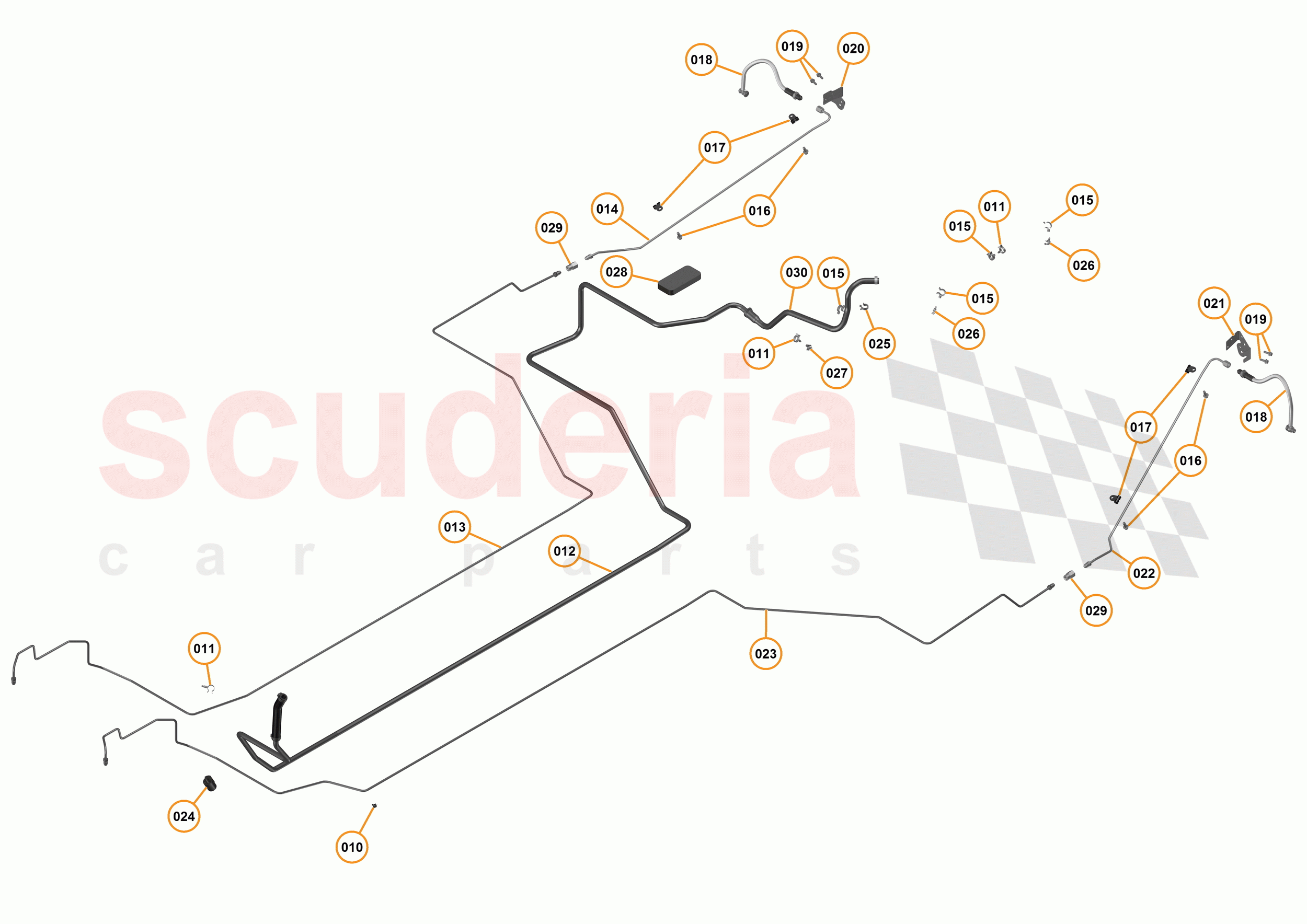 9 - C1 - BRAKE SYSTEM - 9.4 - 05 - REAR BRAKE PIPES of McLaren McLaren 675LT Coupe