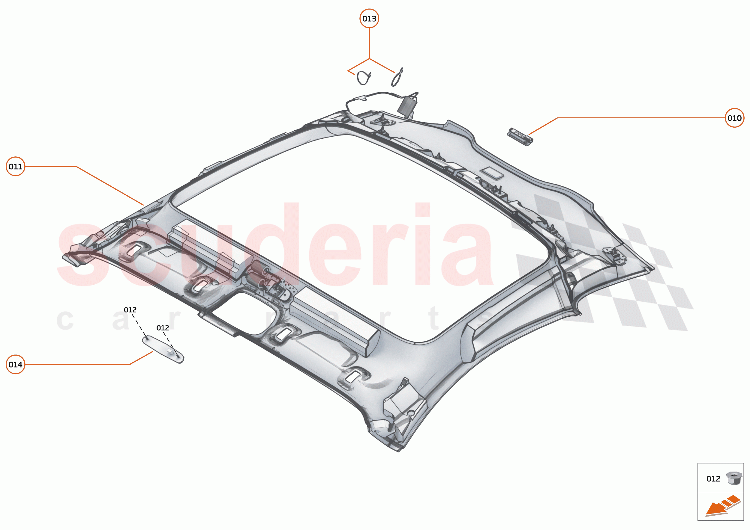 41 - INTERIOR SYSTEMS - 41.7 - UPPER TRIM of McLaren McLaren GT