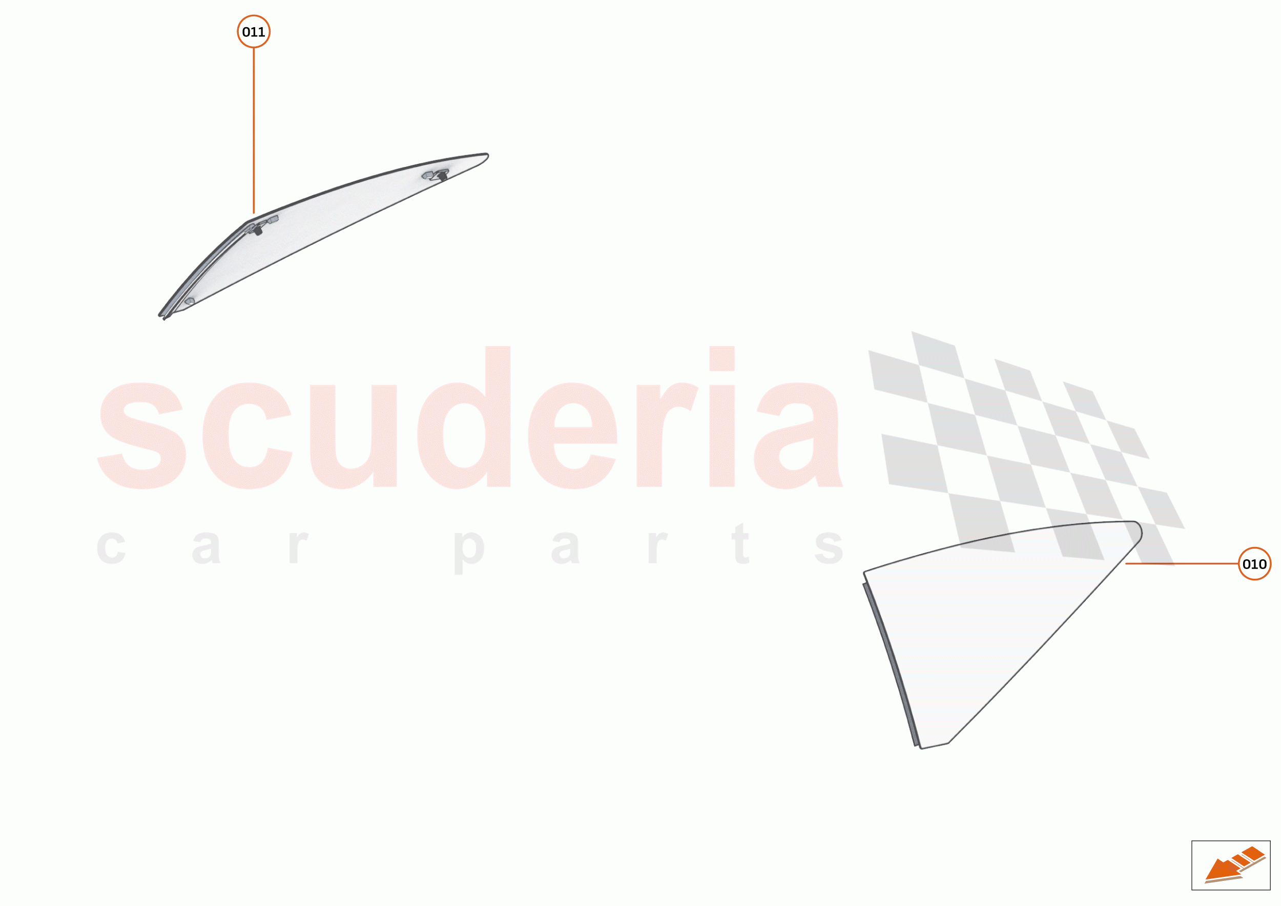 12 - GLAZING BODY - 12.3 - QTR GLASS of McLaren McLaren GT