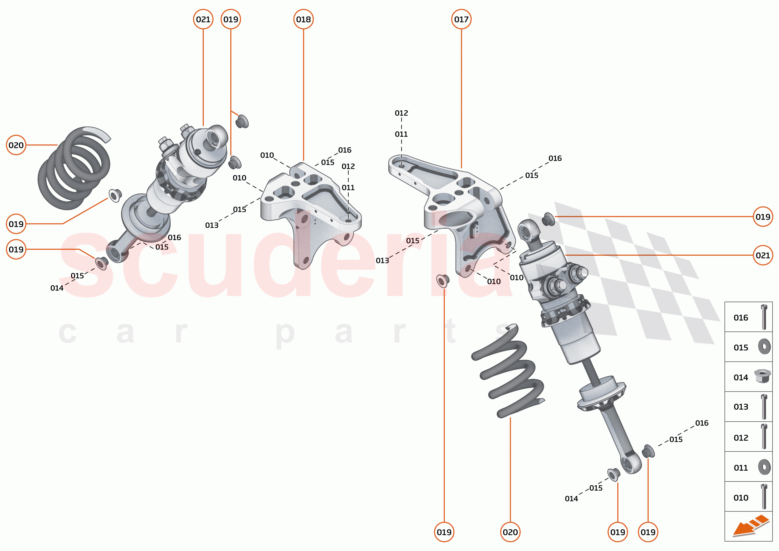 17 - SUSPENSION - 17.1 - DAMPER & ACTUATOR ASSEMBLIES FRONT of McLaren McLaren Senna GTR