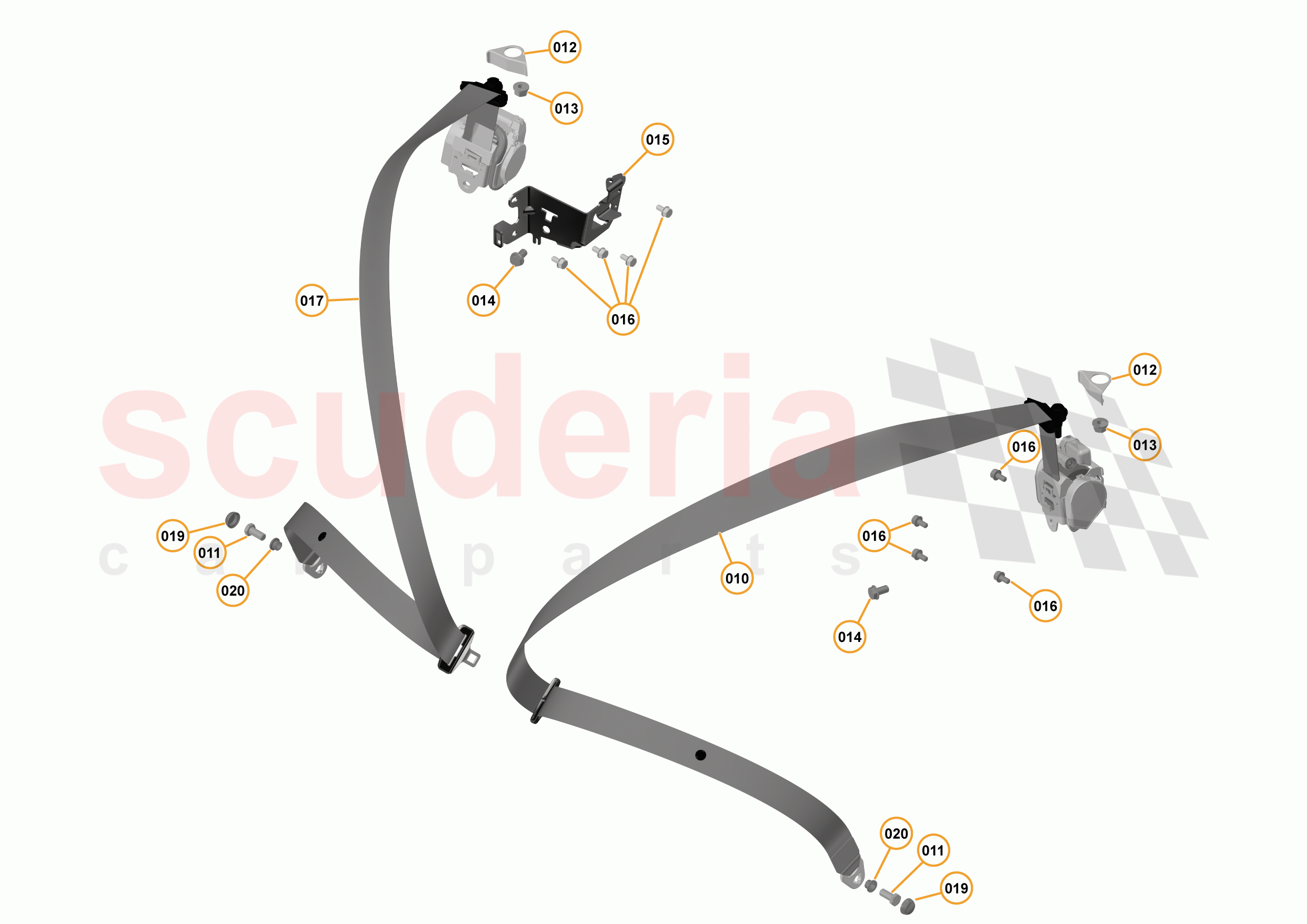 48 - INTERIOR RESTRAINTS - 48.3 - SEATBELTS of McLaren McLaren 570S Coupe