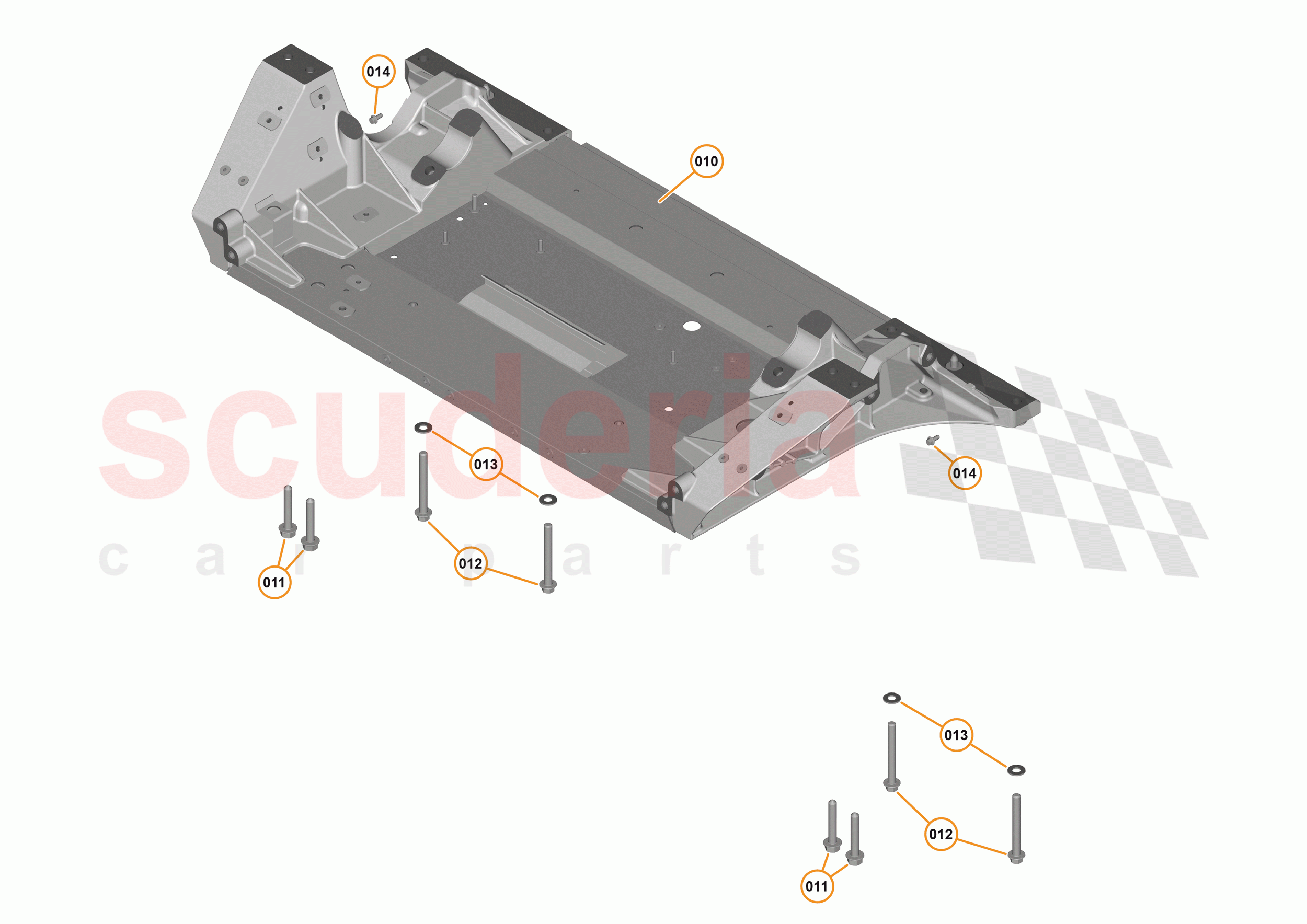 1 - FRONT STRUCTURES - 1.2 - FRONT SUBFRAME of McLaren McLaren 570S Spider