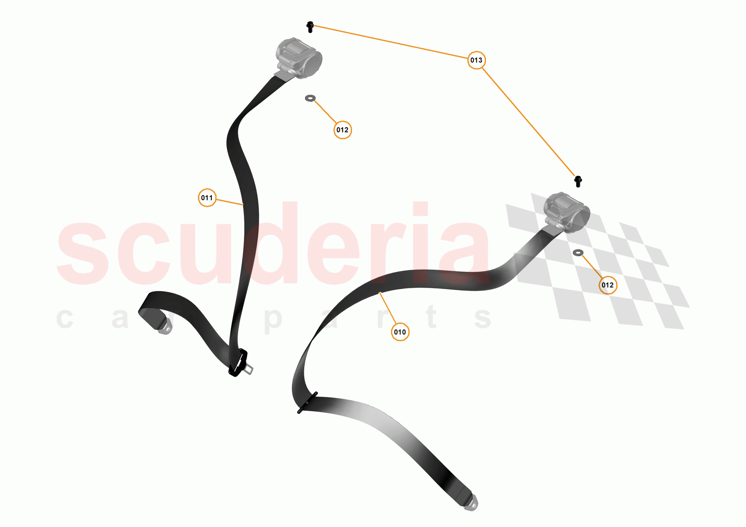 50 - INTERIOR RESTRAINTS - 50.3 - SEATBELTS of McLaren McLaren P1 Coupe