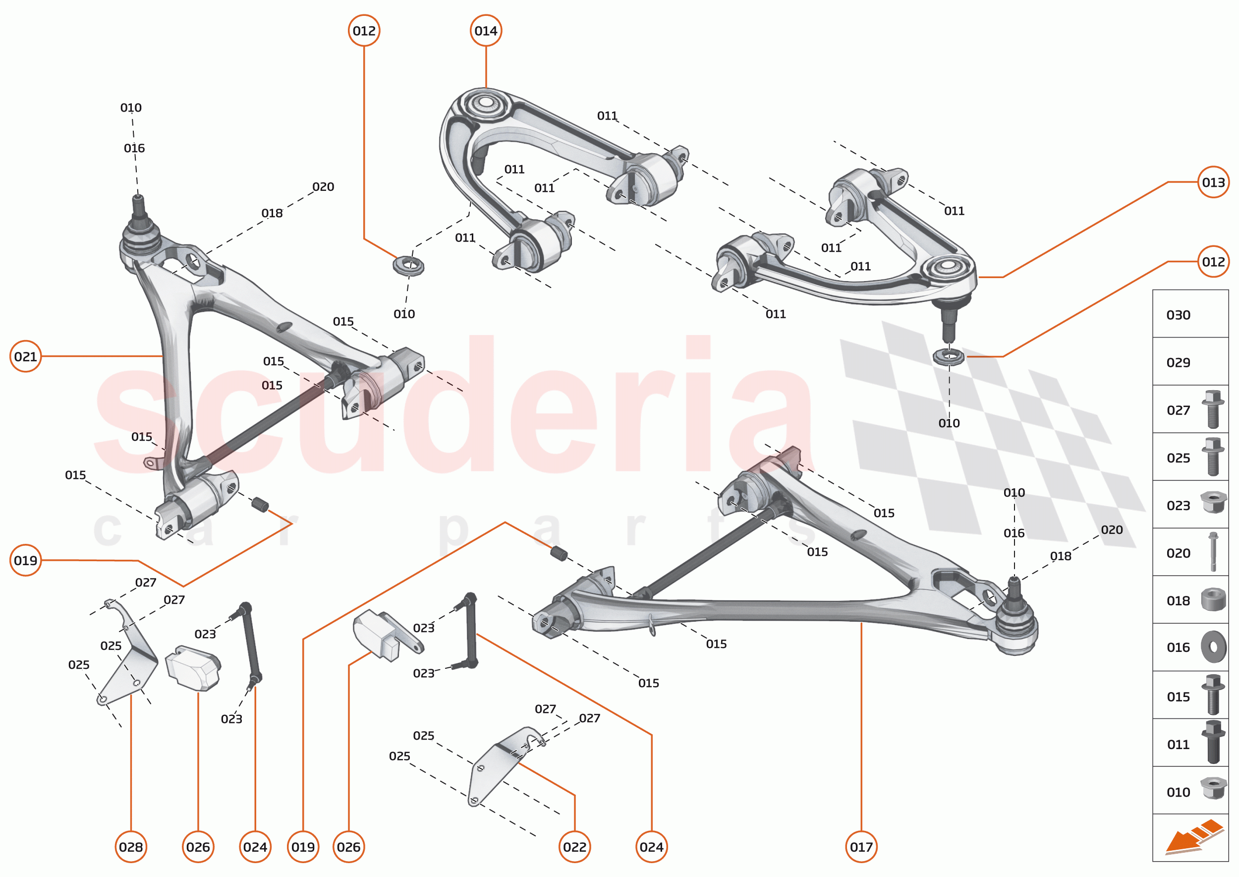 17 - SUSPENSION - 17.3 - TRANSVERSE LINKS FRONT of McLaren McLaren Senna