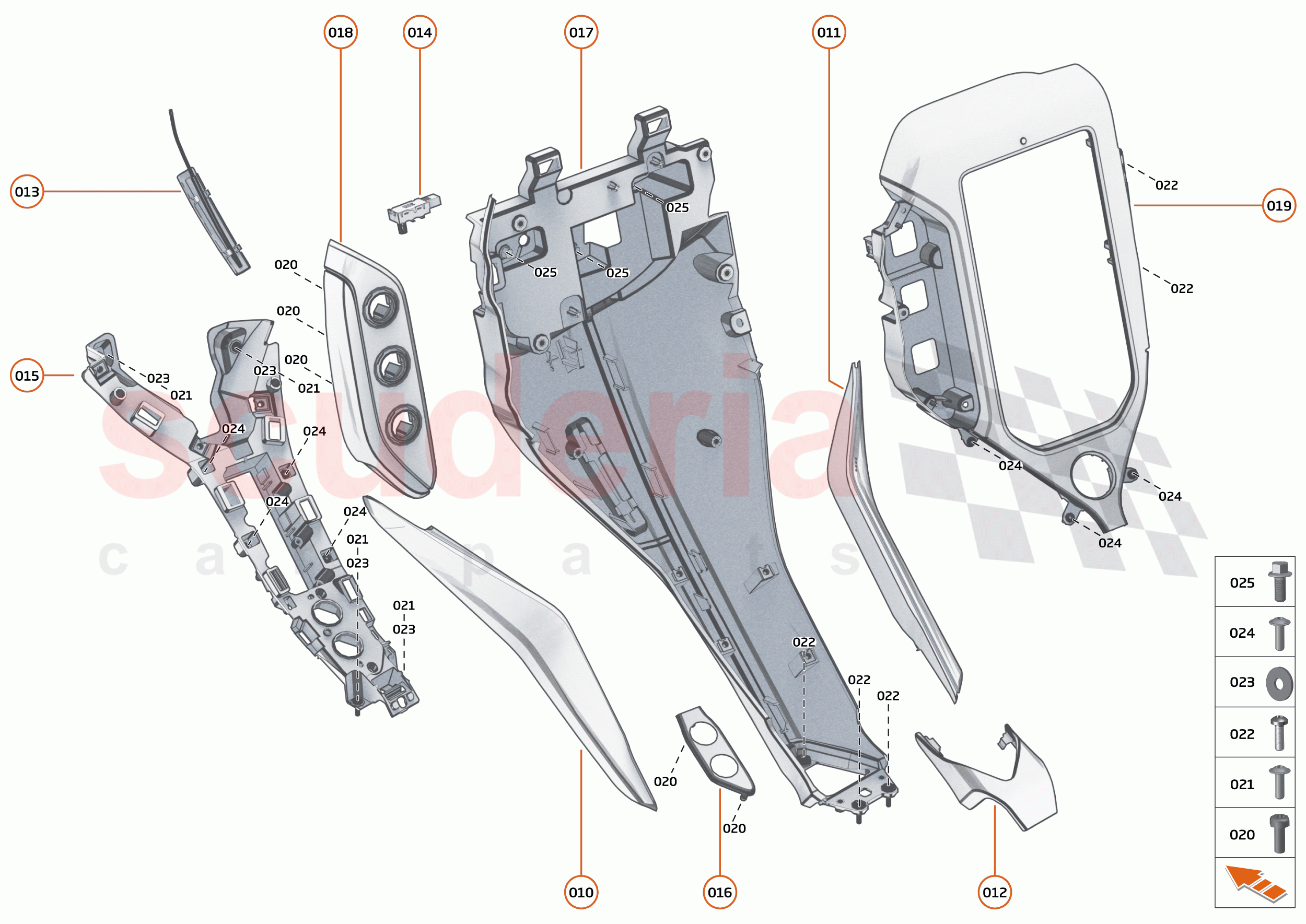 48 - INTERIOR SYSTEMS - 48.3 - ASSY FACIA CONSOLE of McLaren McLaren 750S Coupe