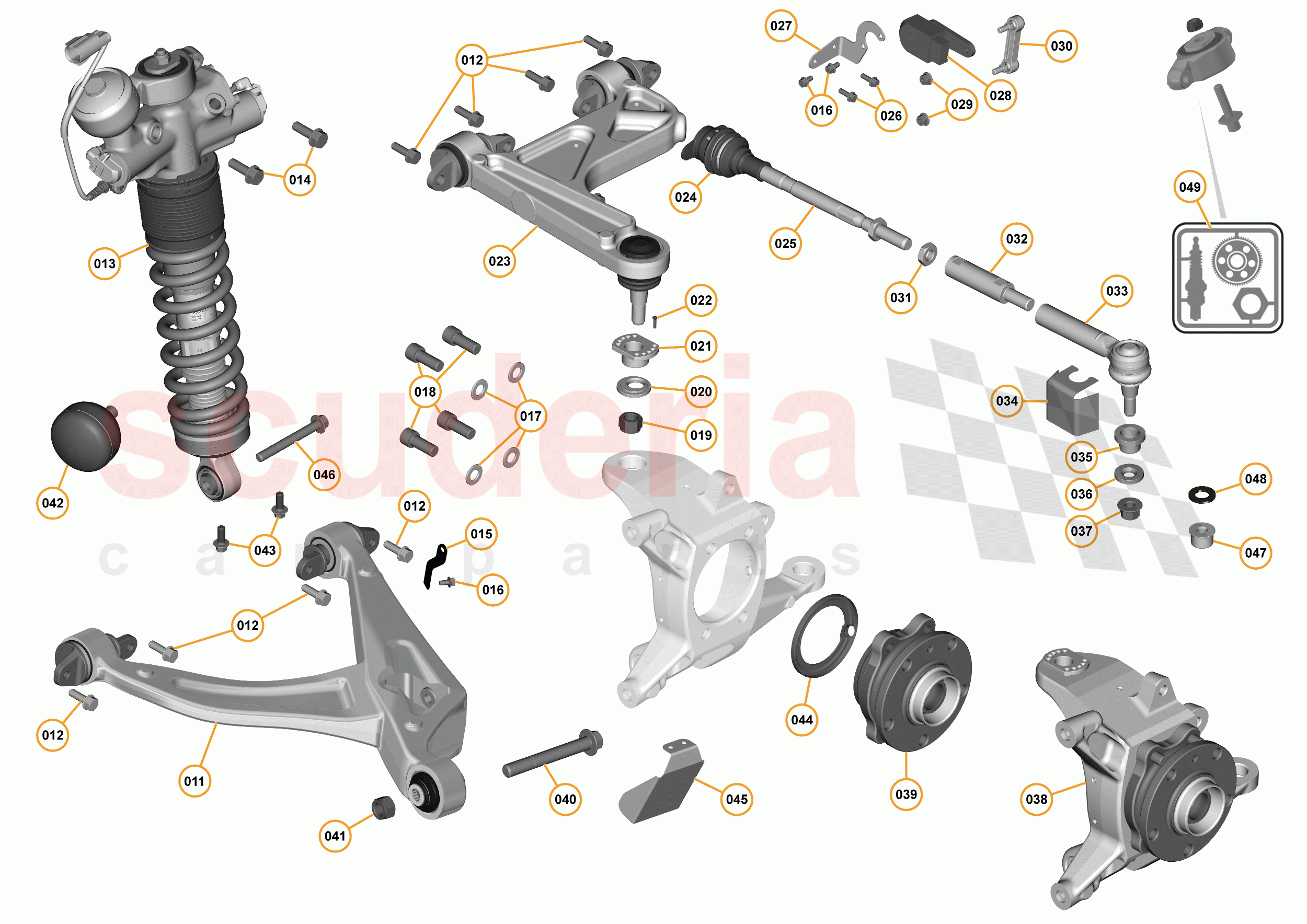 7 - B2 - REAR SUSPENSION - 7.1 - 01 - REAR SUSPENSION LH of McLaren McLaren 675LT Spider
