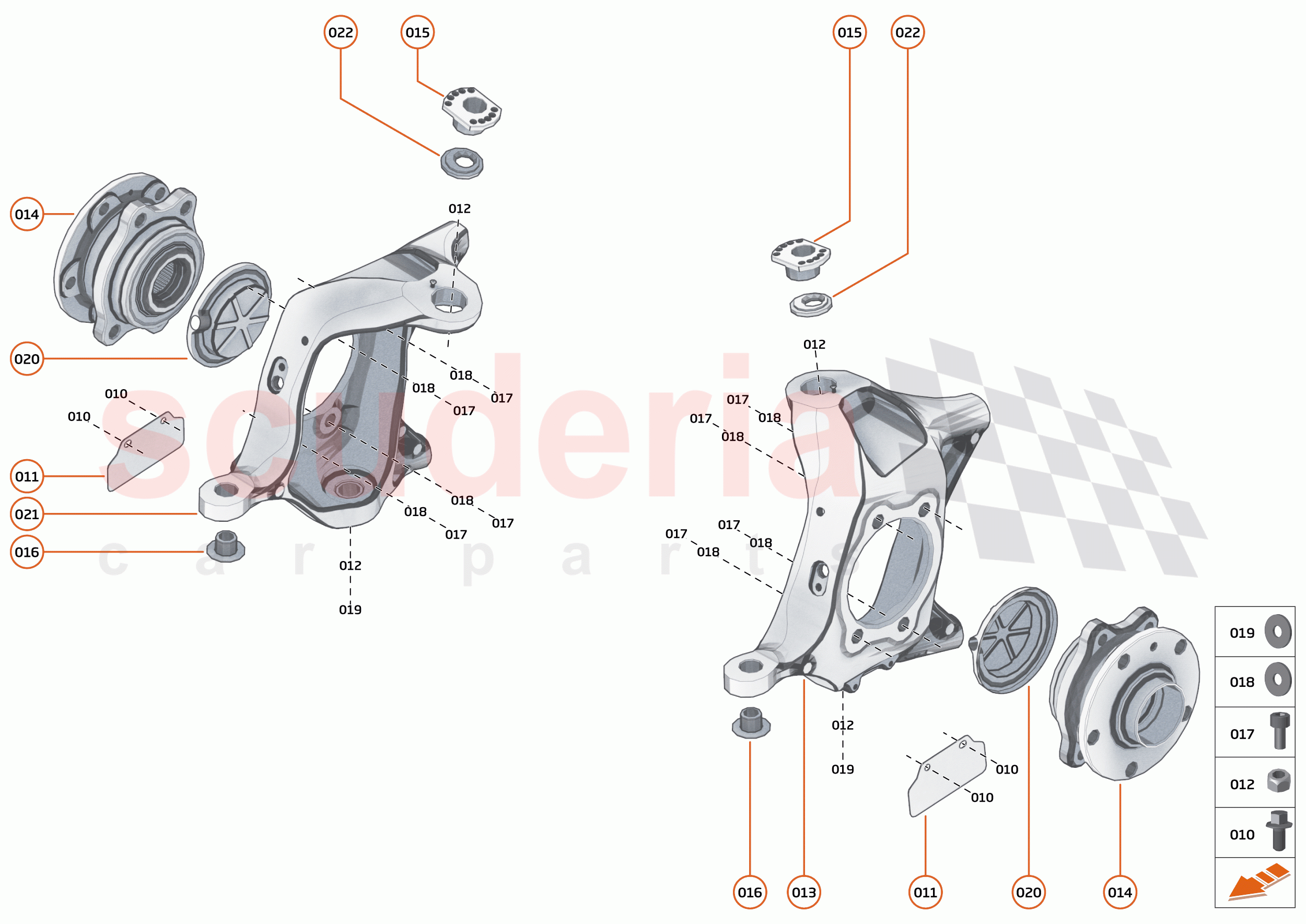 17 - SUSPENSION - FRONT - 17.2 - UPRIGHTS FRONT of McLaren McLaren 600LT
