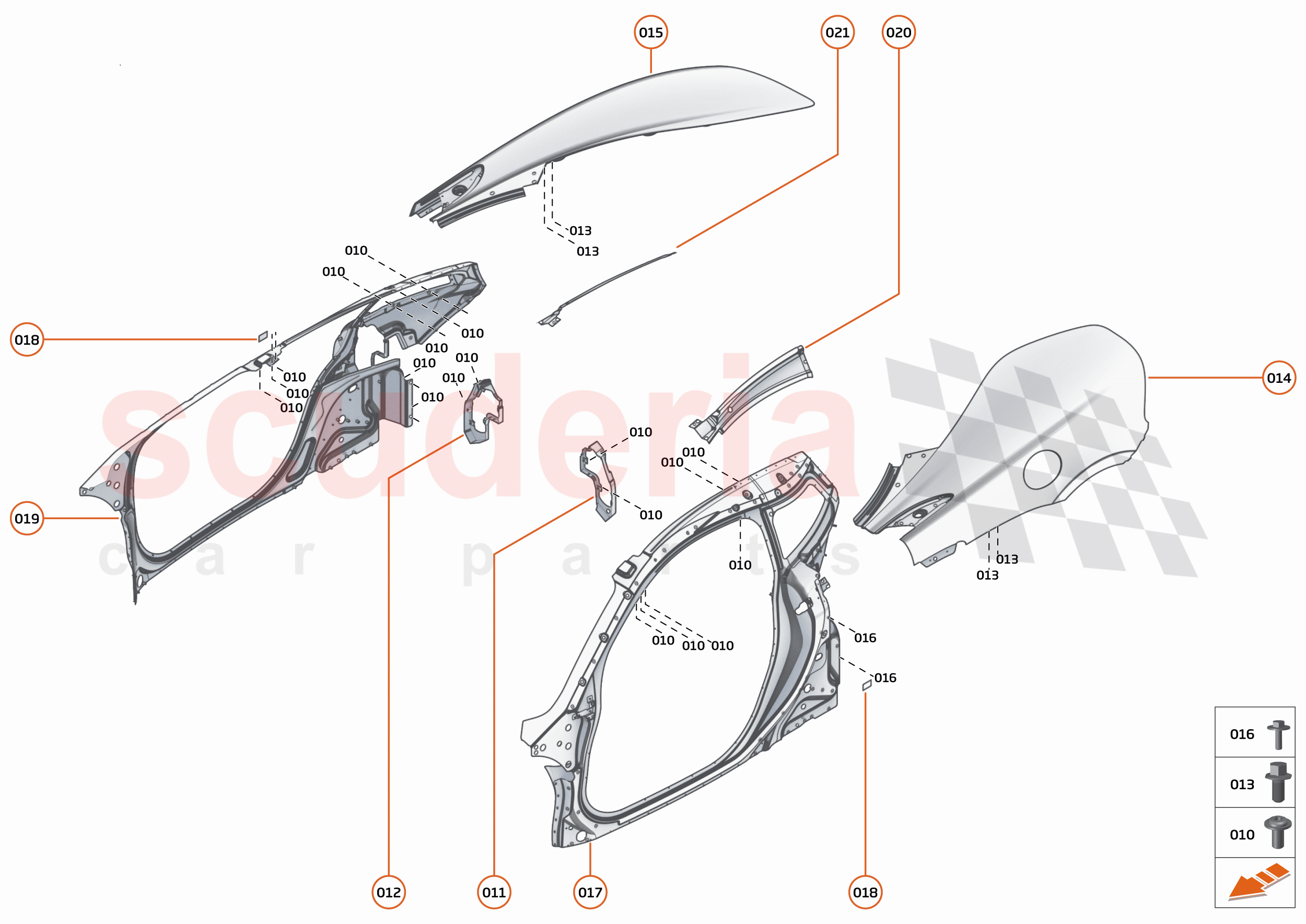 5 - PANELS - 5.2 - BODYSIDE BONDED of McLaren McLaren 620R