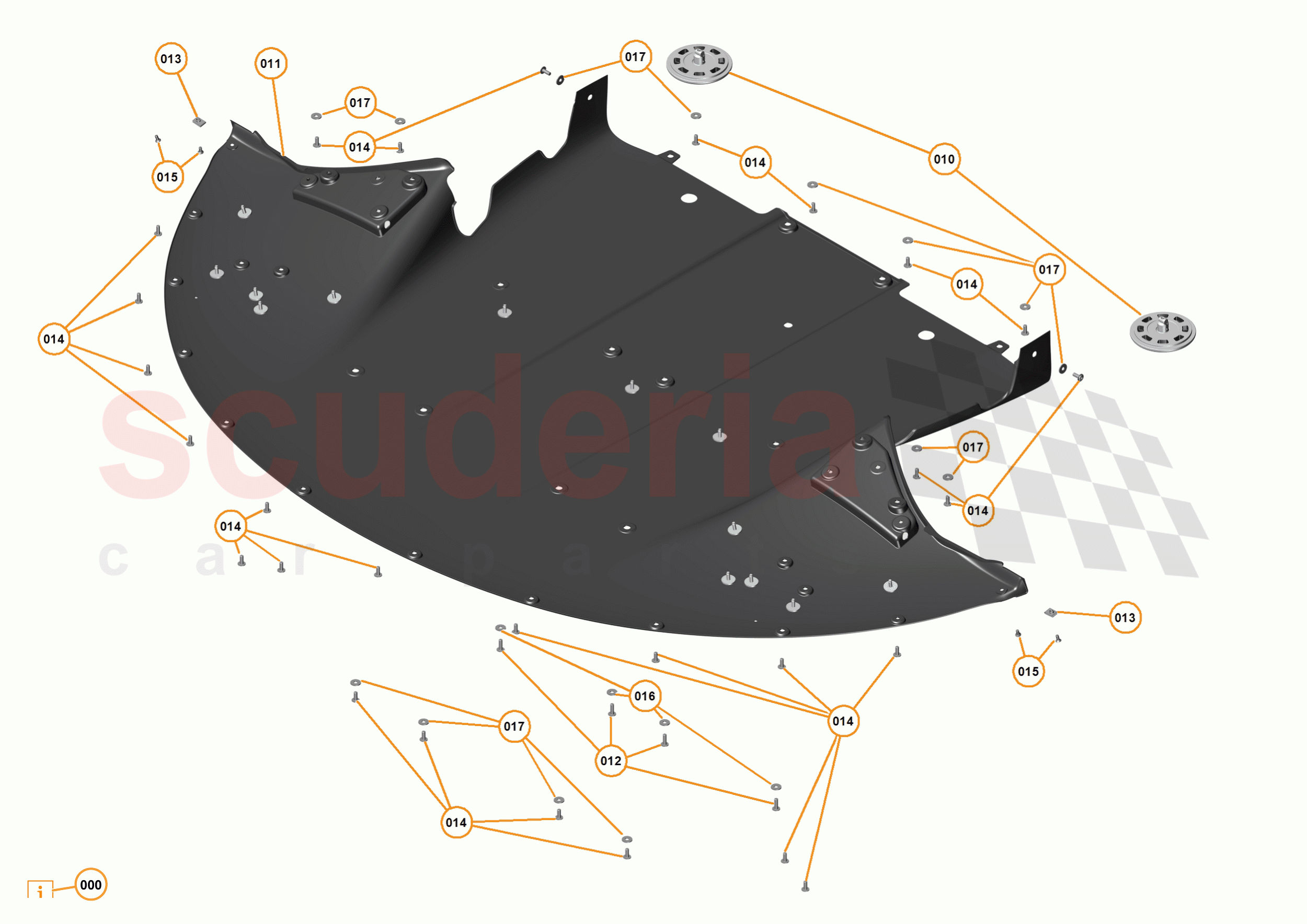 12 - DUCTS, VENTS AND FLOORS - 12.3 - FRONT NON-STRUCTURAL FLOORS of McLaren McLaren P1 Coupe