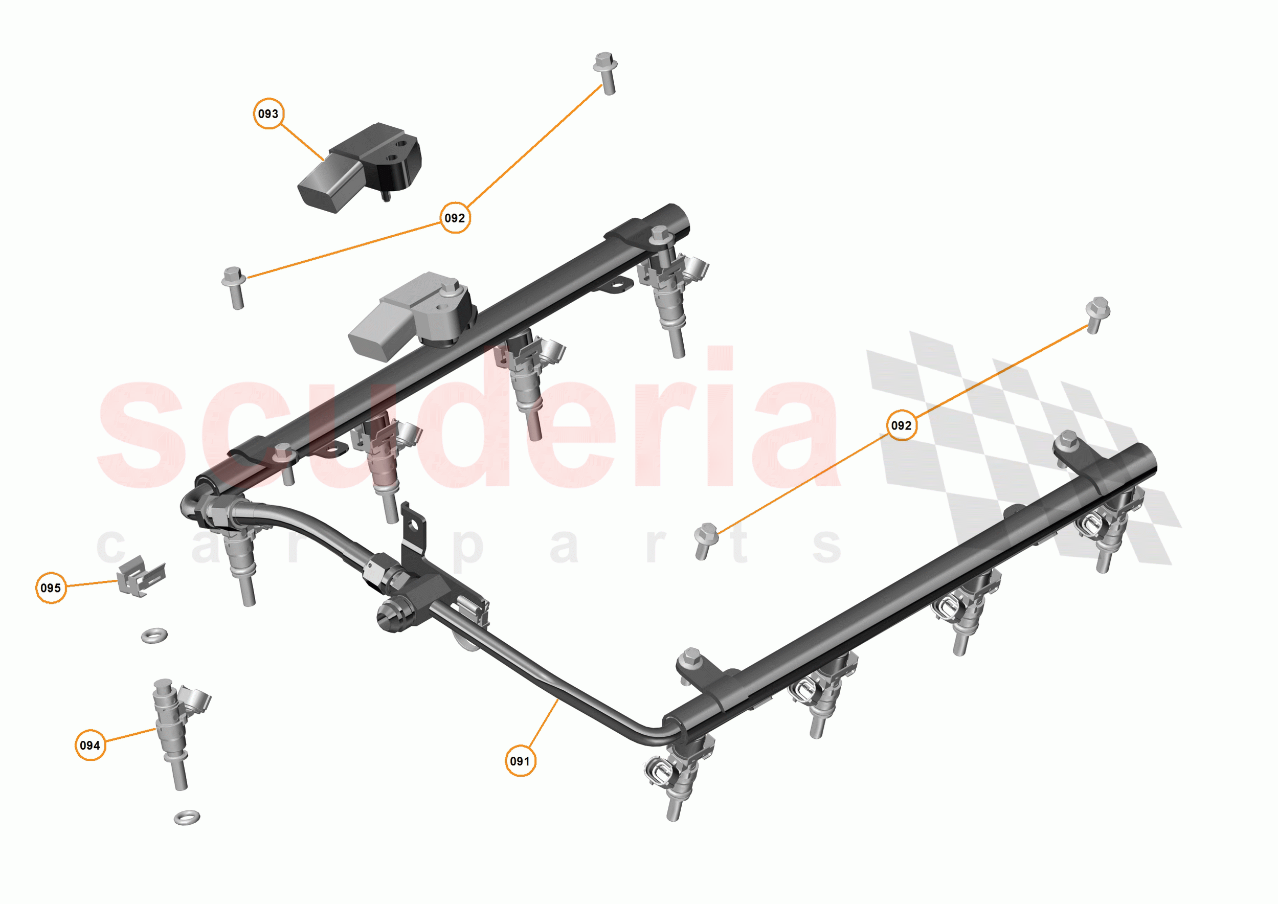 32 - ENGINE - 32.6 - FUEL RAIL AND INJECTORS of McLaren McLaren P1 Coupe