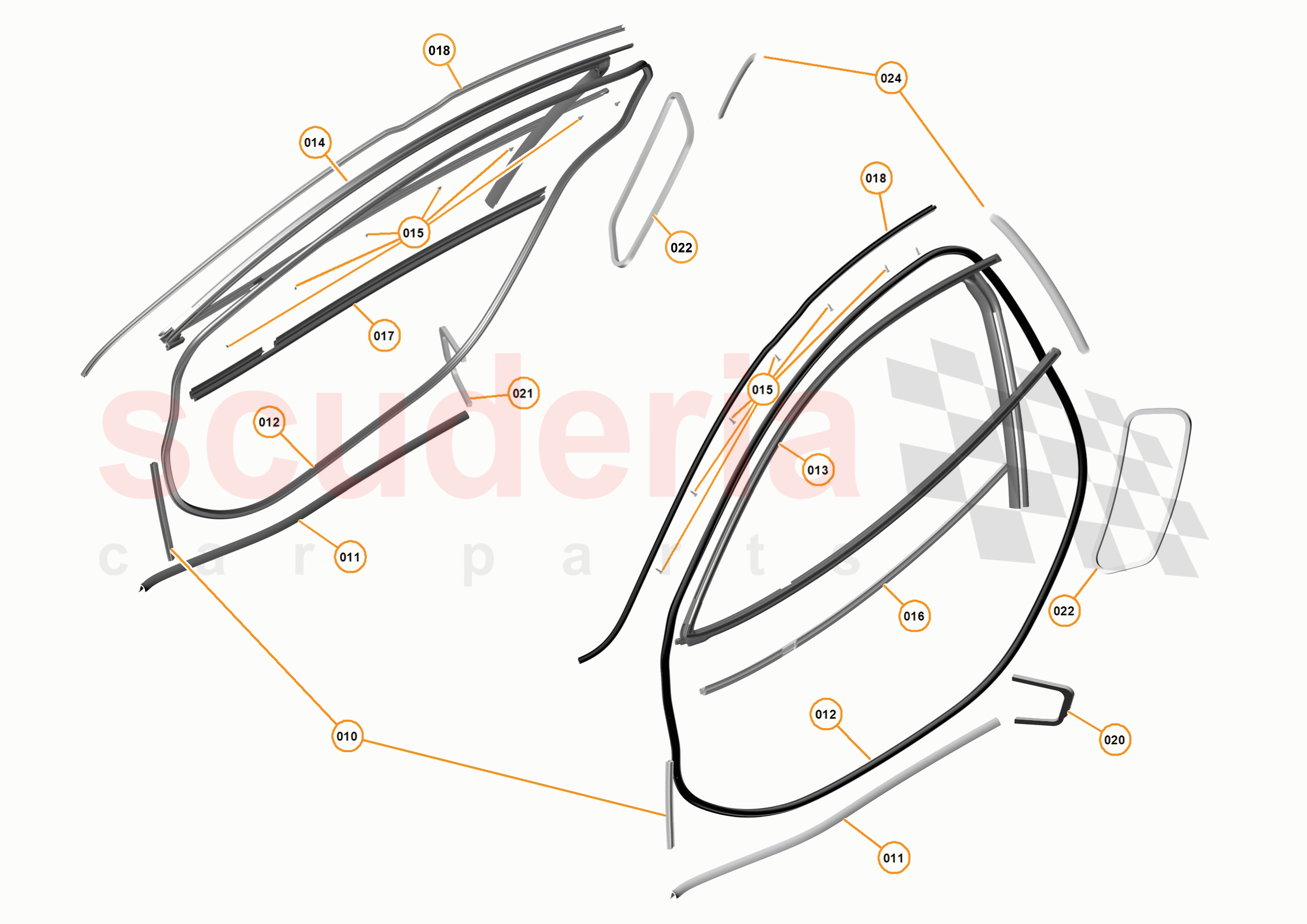 5 - CLOSURES - 5.8 - CLOSURES SEALS of McLaren McLaren P1 Coupe