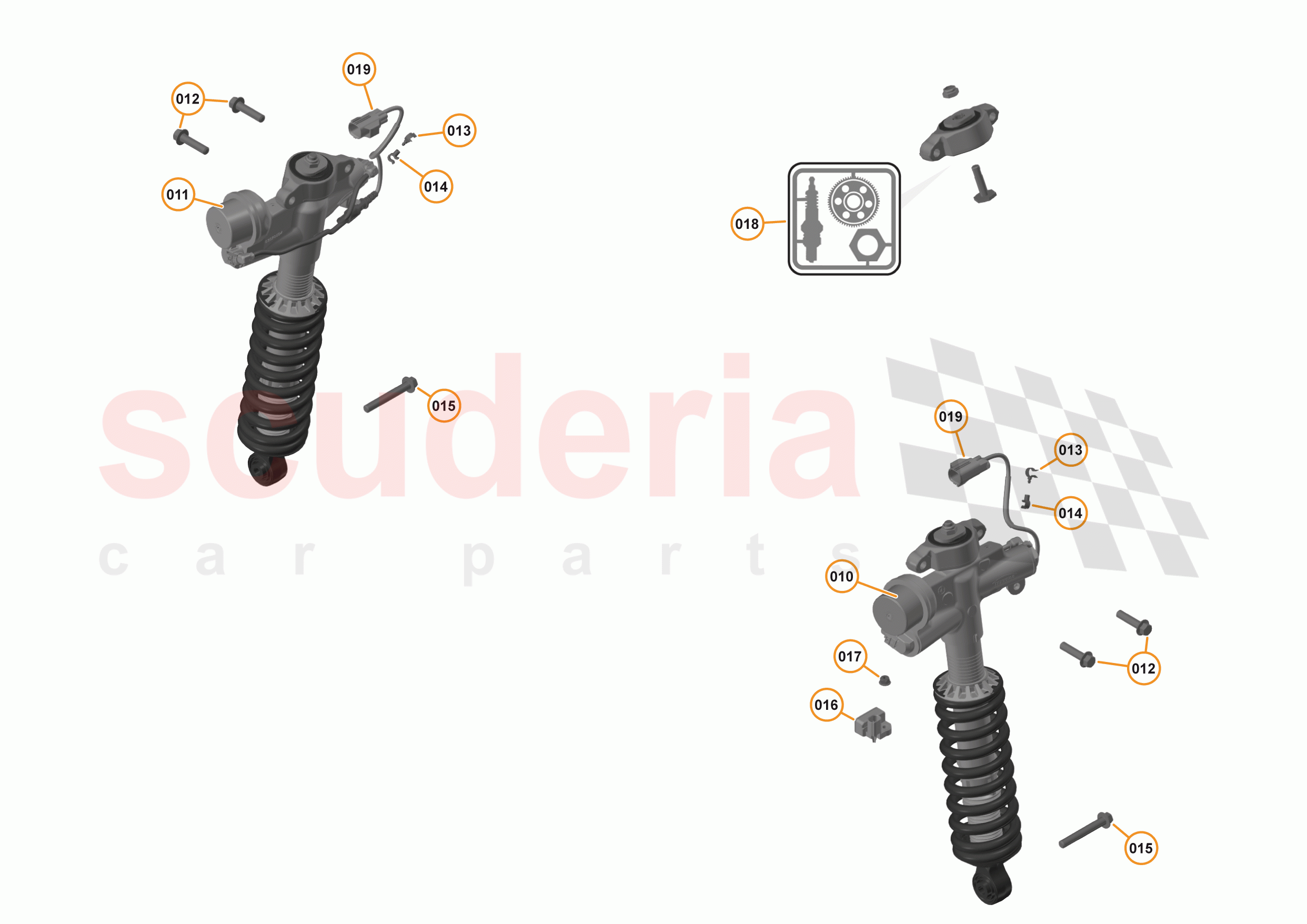 17 - SUSPENSION - REAR - 17.1 - DAMPER & ACTUATOR ASSEMBLIES REAR of McLaren McLaren 540C Coupe