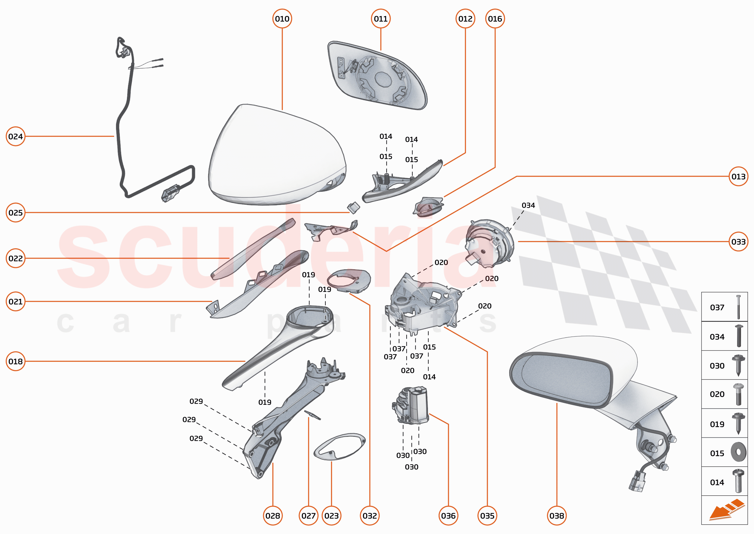 7 - CLOSURES - 7.8 - SIDE MIRRORS of McLaren McLaren 765LT