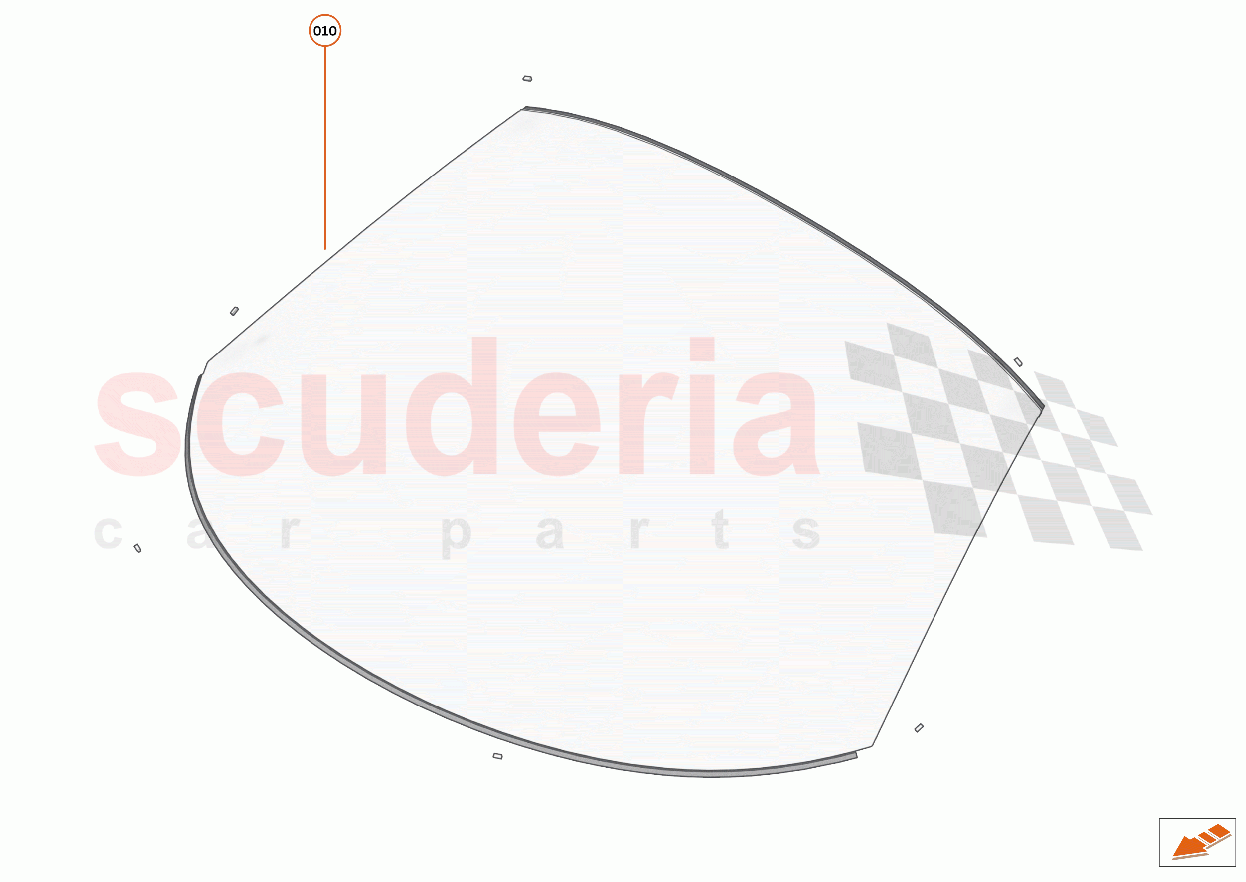 10 - EXTERIOR ORNAMENTATION - 10.7 - WINDSCREEN of McLaren McLaren 720S Spider