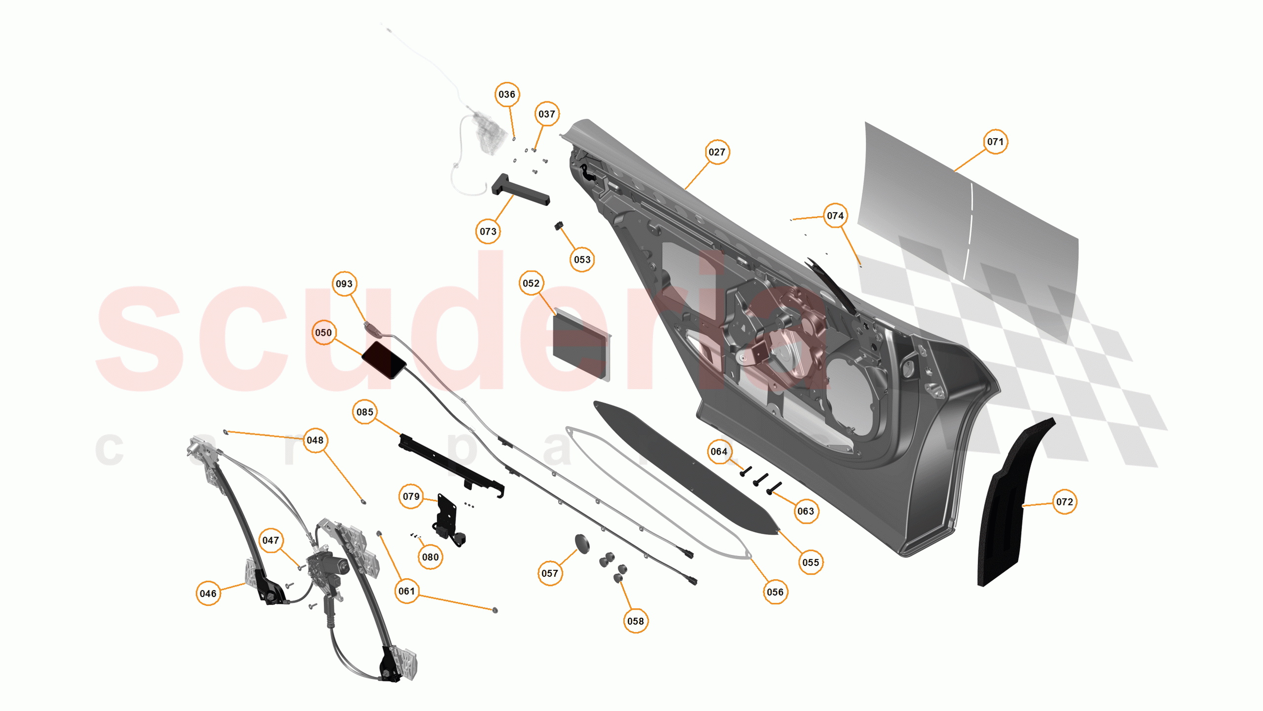 3 - A3 -CLOSURES - 3.5 - 03 - DOOR LH - INTERNAL of McLaren McLaren 12C Coupe