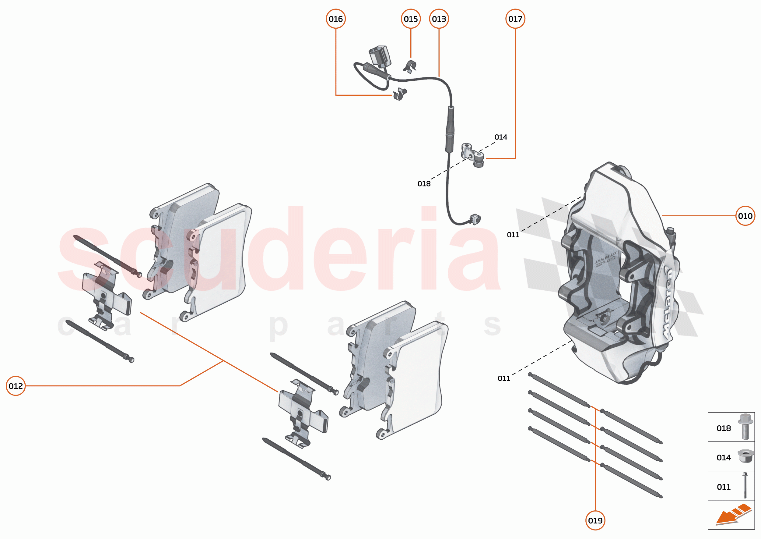 23 - BRAKES - REAR - 23.2 - BRAKE CALIPERS REAR of McLaren McLaren 720S Spider