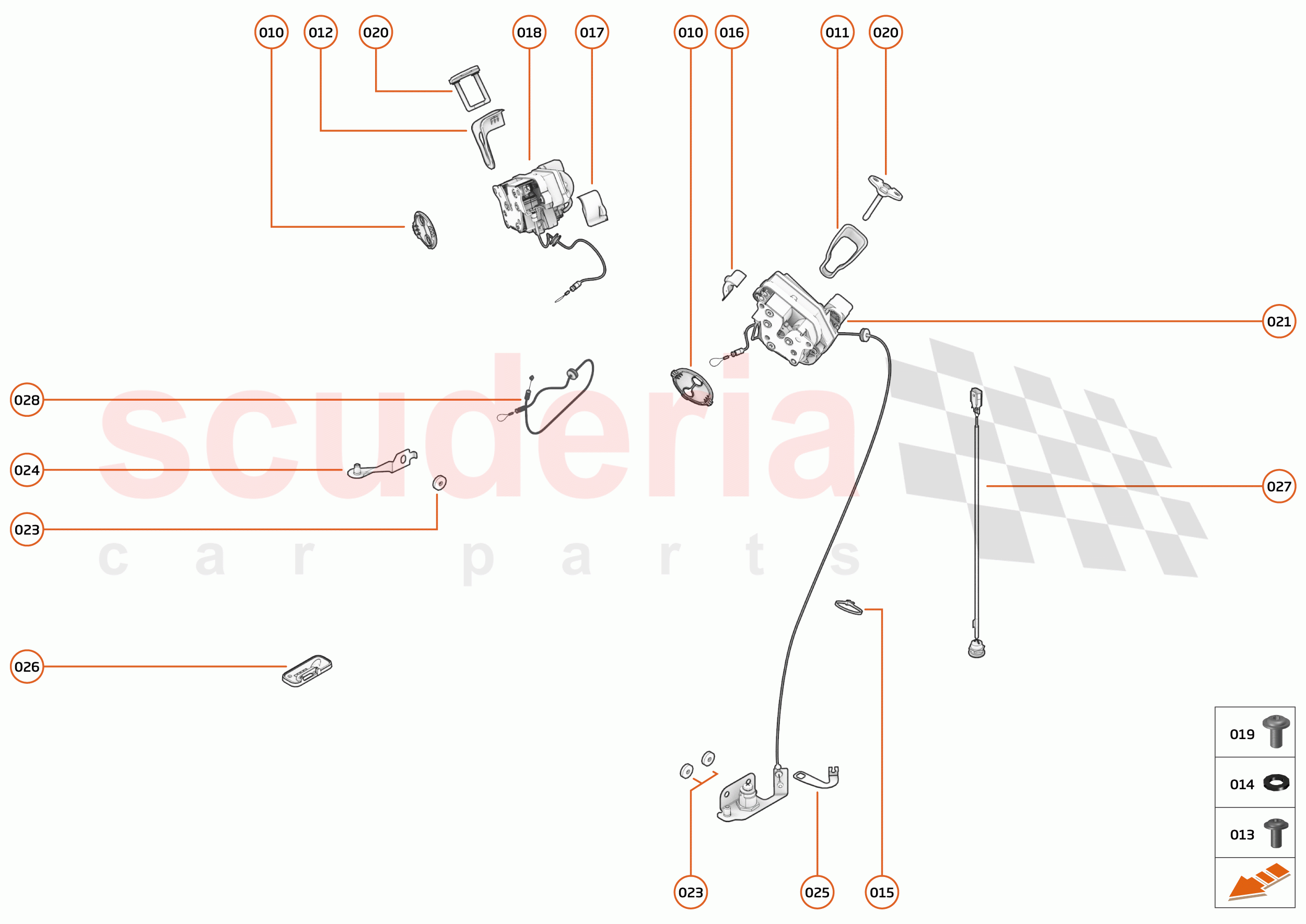 7 - CLOSURES - 7.6 - DOOR LATCH of McLaren McLaren 720S Spider