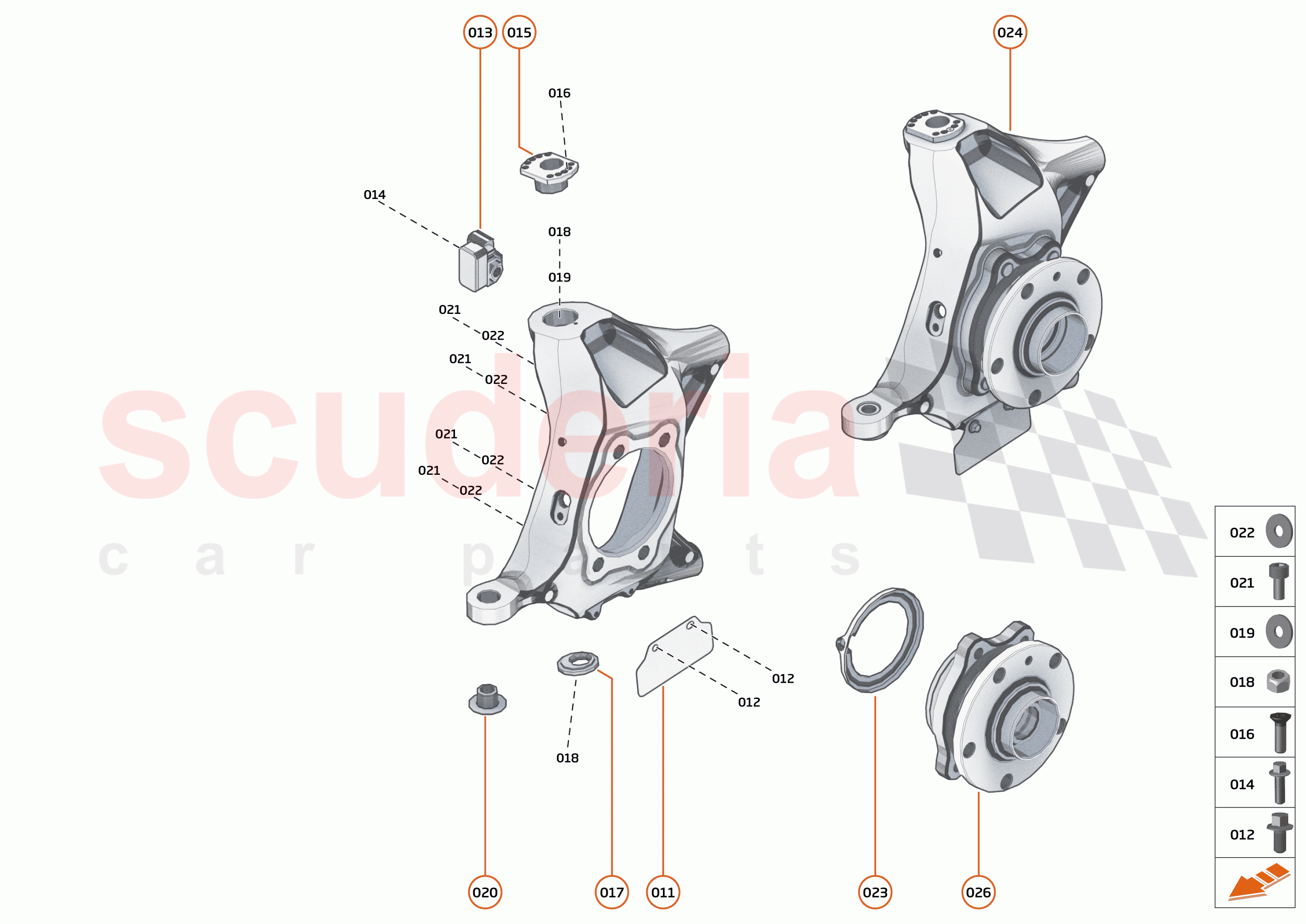 18 - SUSPENSION - FRONT - 18.2 - UPRIGHTS FRONT of McLaren McLaren 750S Coupe
