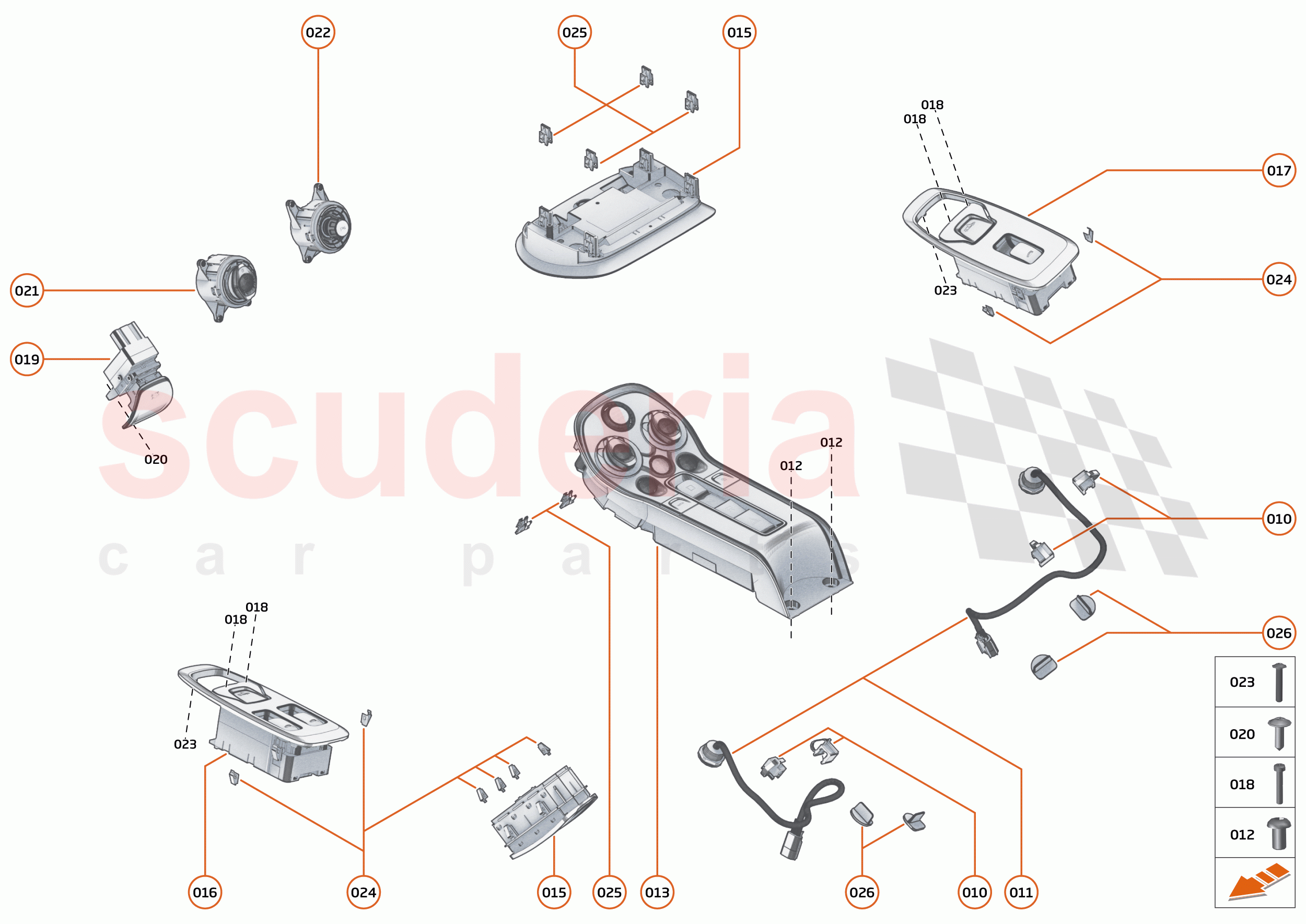 43 - ELECTRICAL SYSTEMS - 43.1 - INTERIOR SWITCHES of McLaren McLaren 600LT