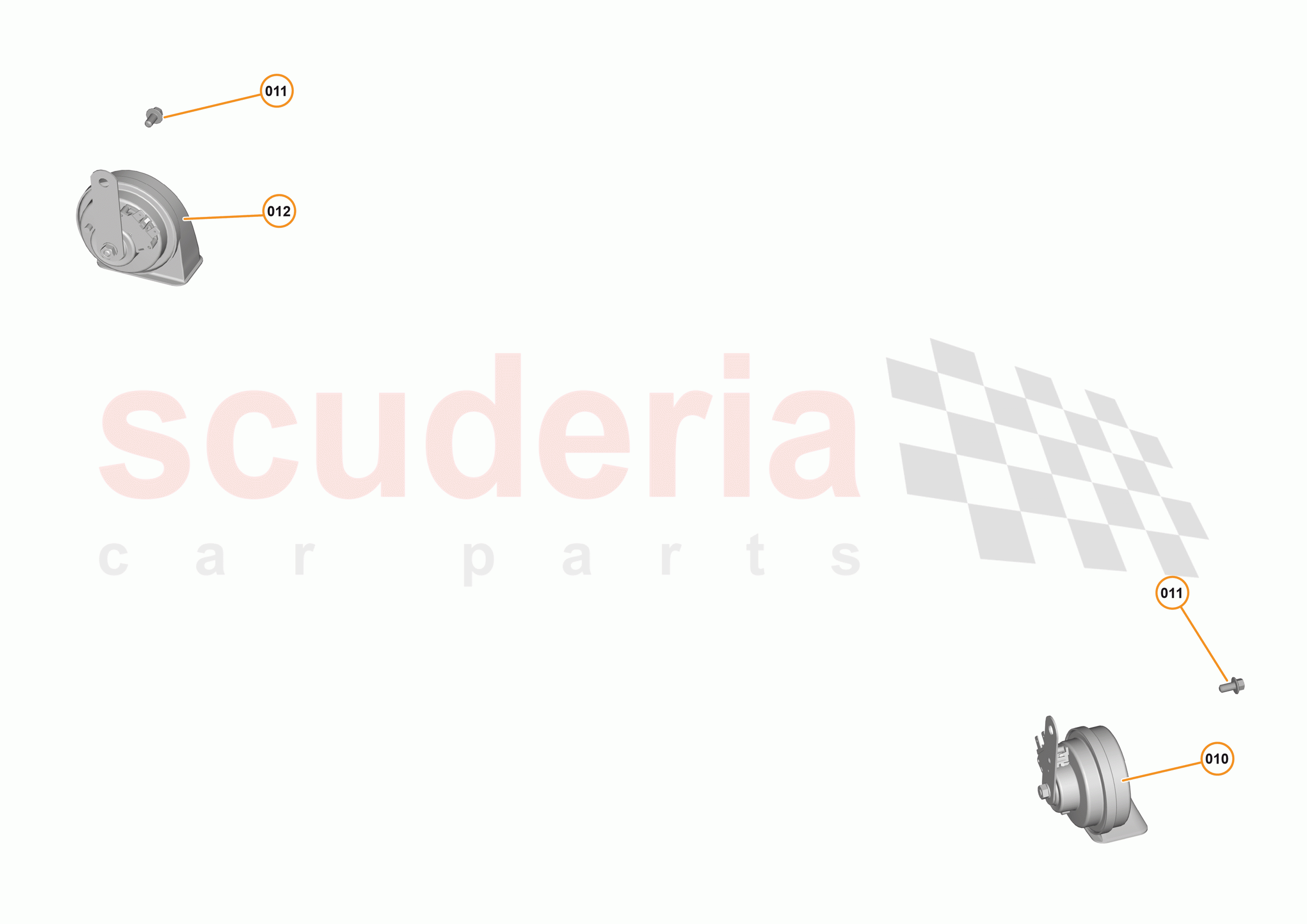 45 - ELECTRICAL HARDWARE - 45.2 - HORN of McLaren McLaren 540C Coupe