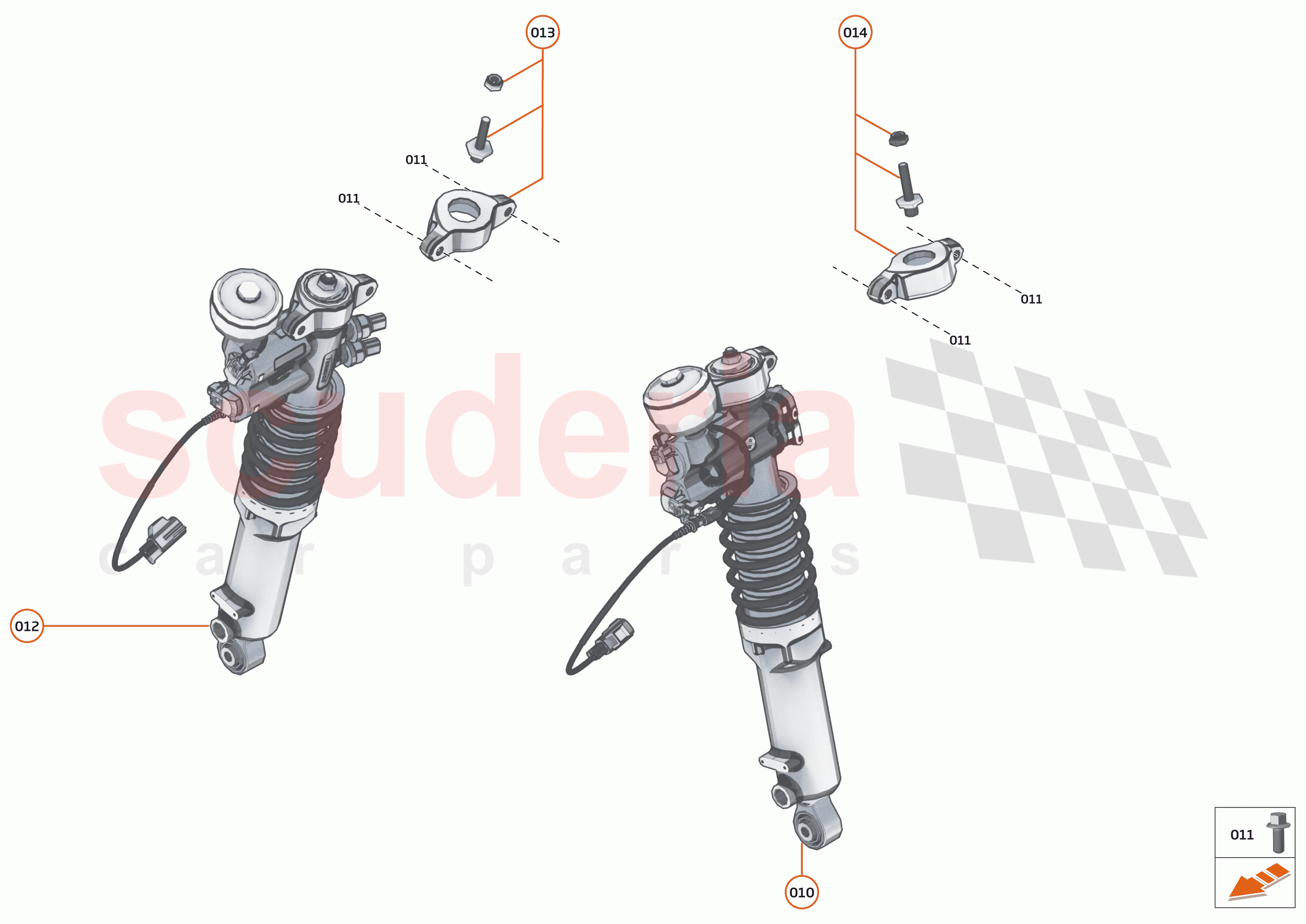 17 - SUSPENSION - 17.4 - DAMPER ACTUATOR ASSEMBLIES REAR of McLaren McLaren Senna