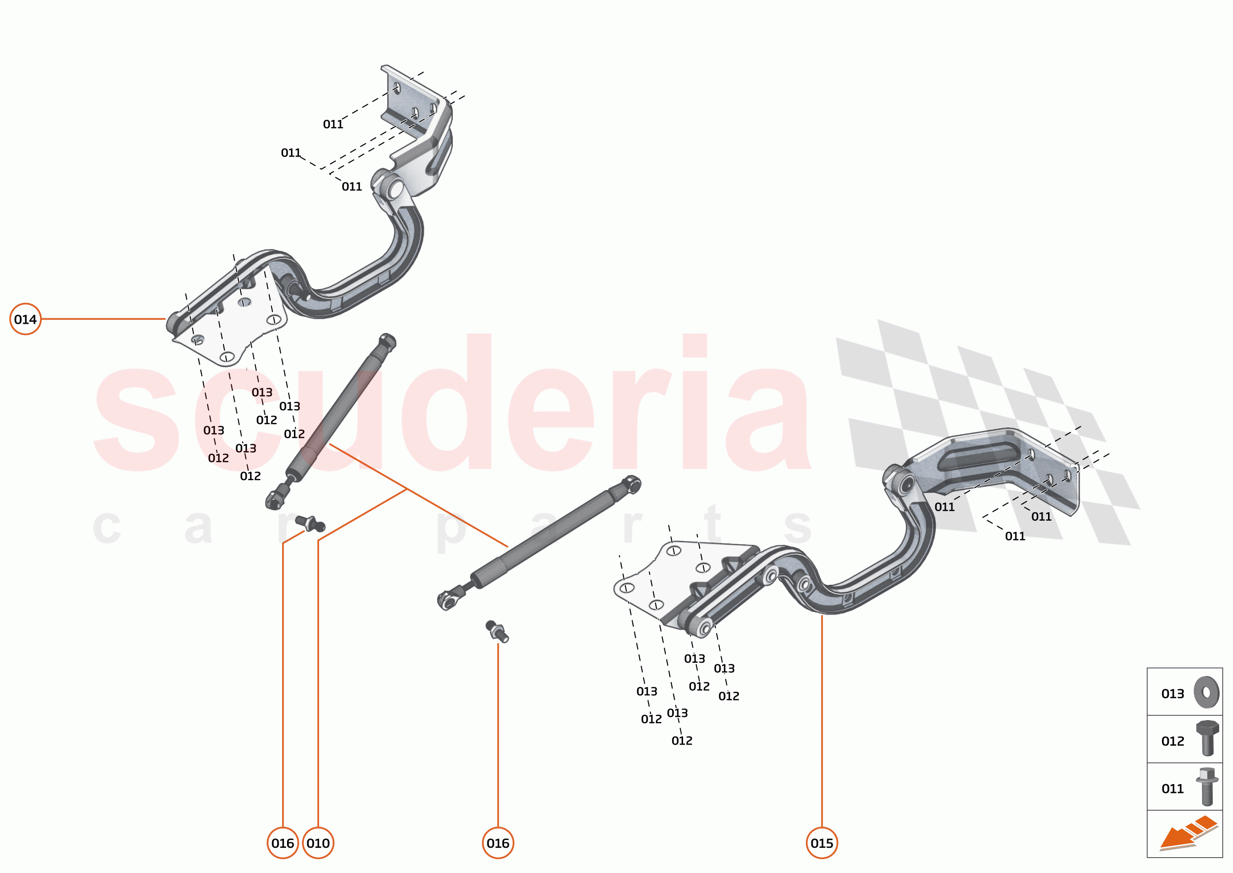 6 - CLOSURES - 6.2 - BONNET HINGE of McLaren McLaren 600LT Spider