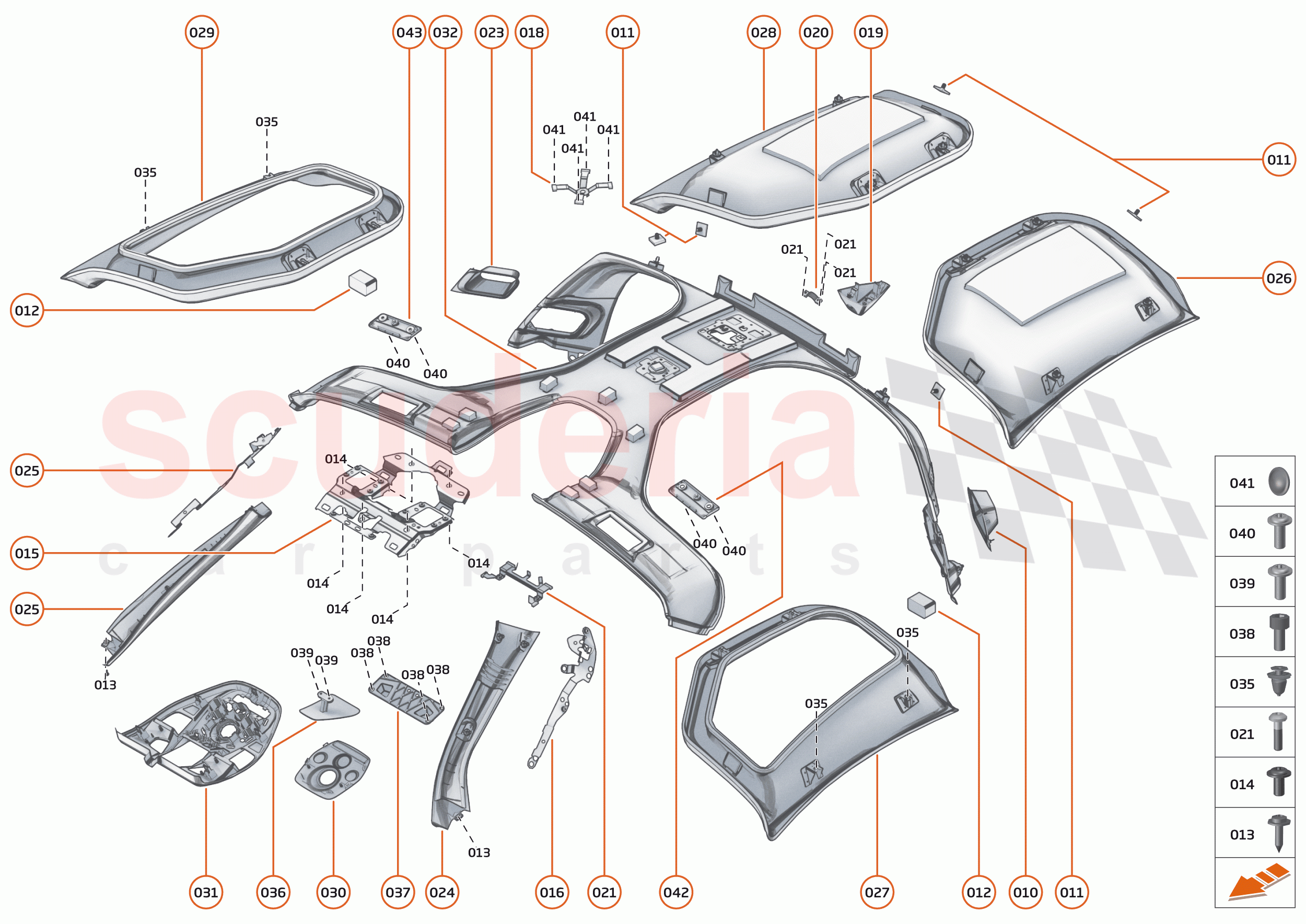 42 - INTERIOR SYSTEMS - 42.10 - UPPER TRIM of McLaren McLaren Senna GTR