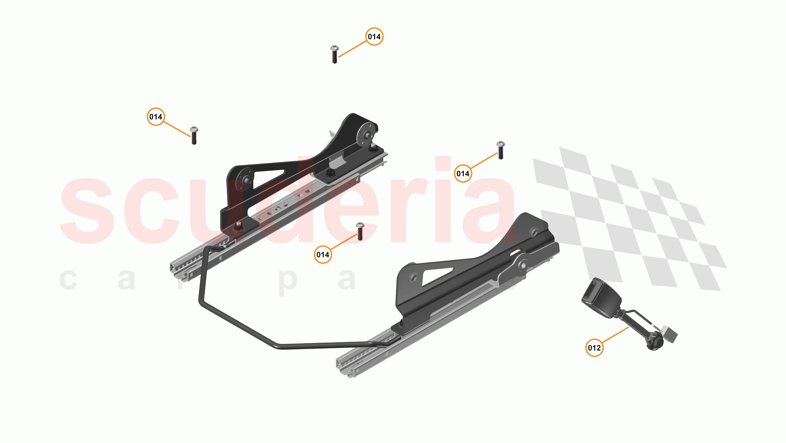 47 - INTERIOR SYSTEMS - 47.16 - SEAT ASSEMBLY - SPORTS - MISC of McLaren McLaren 540C Coupe