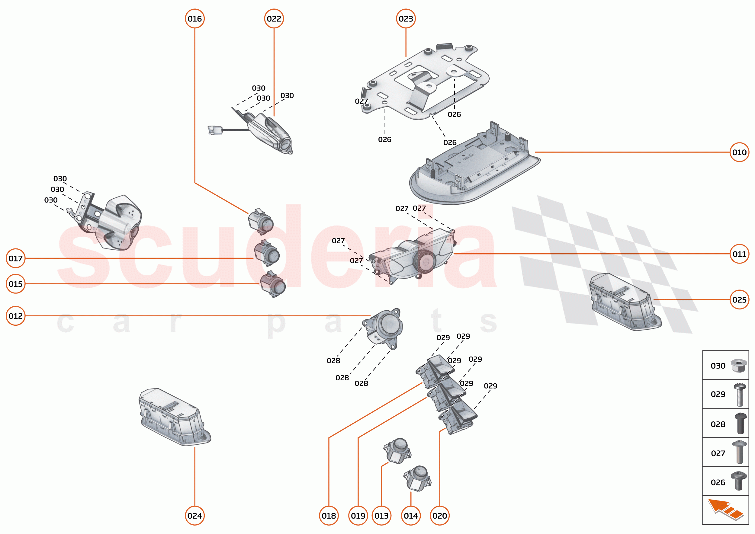 44 - ELECTRICAL SYSTEMS - 44.1 - INTERIOR SWITCHES of McLaren McLaren 750S Coupe