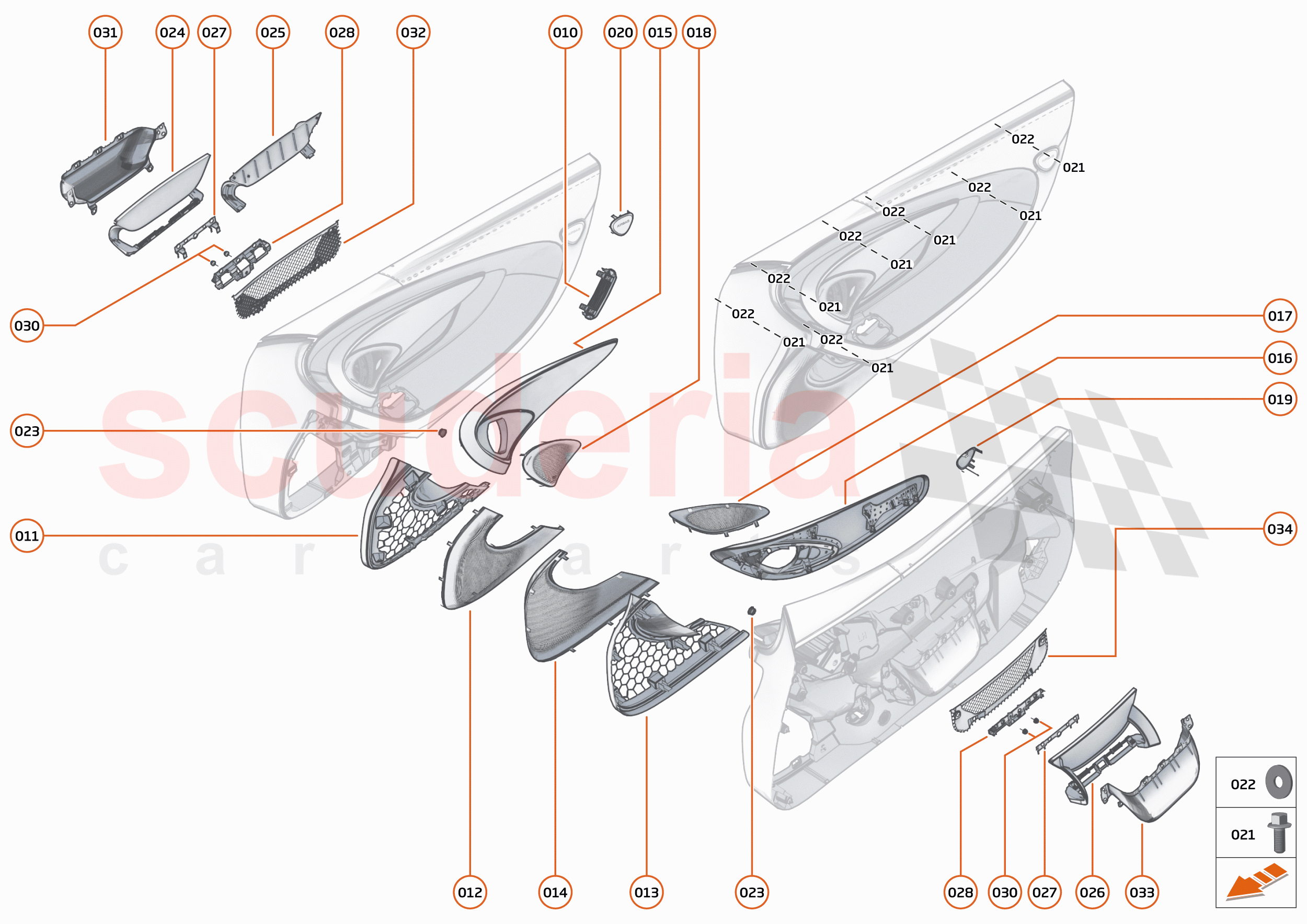 48 - INTERIOR SYSTEMS - 48.15 - DOOR CASING - COMPONENTS & HARDWARE of McLaren McLaren 600LT
