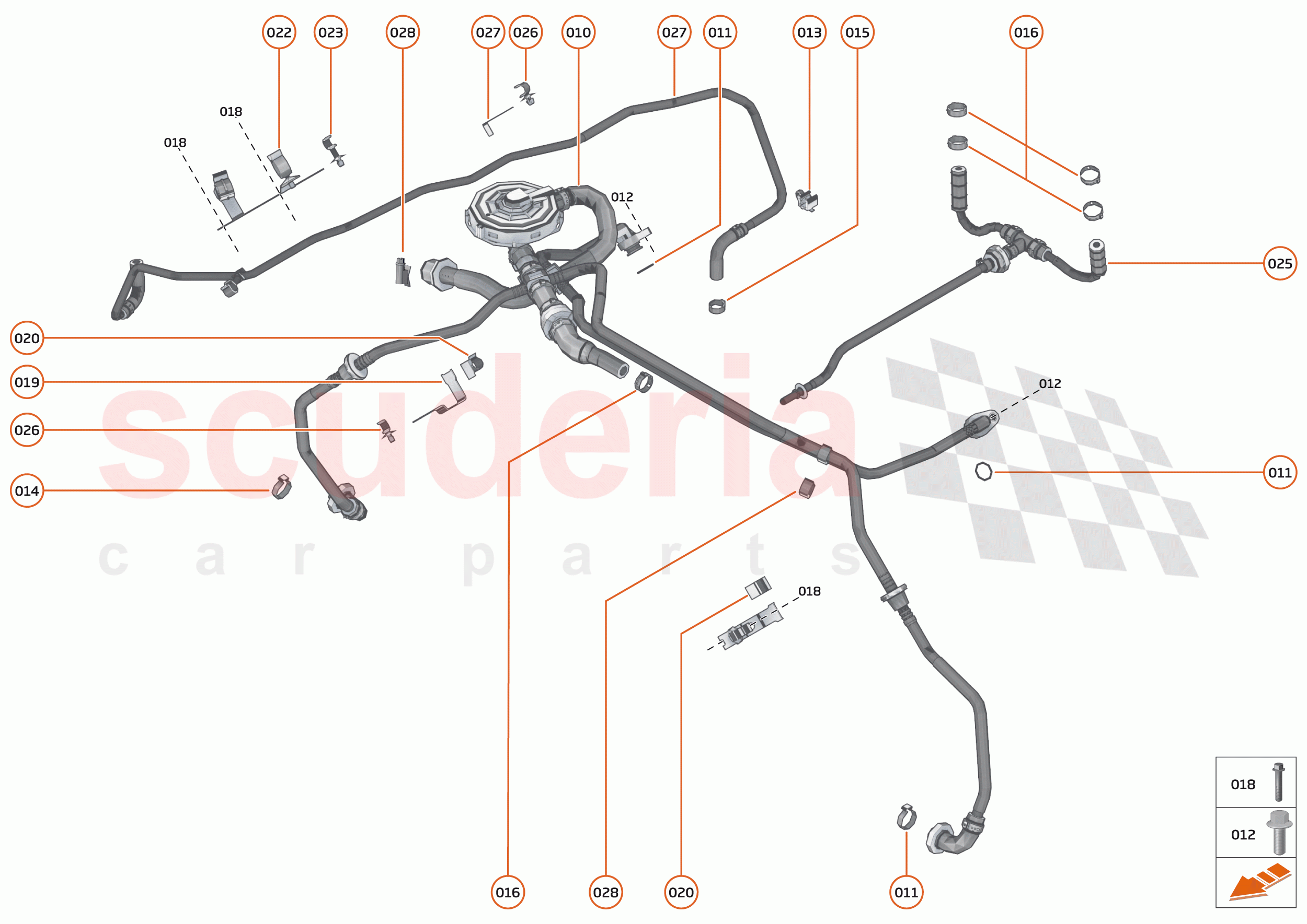 21 - ENGINE - 21.7 - BREATHER ASSEMBLY AND FUEL PURGE of McLaren McLaren Elva