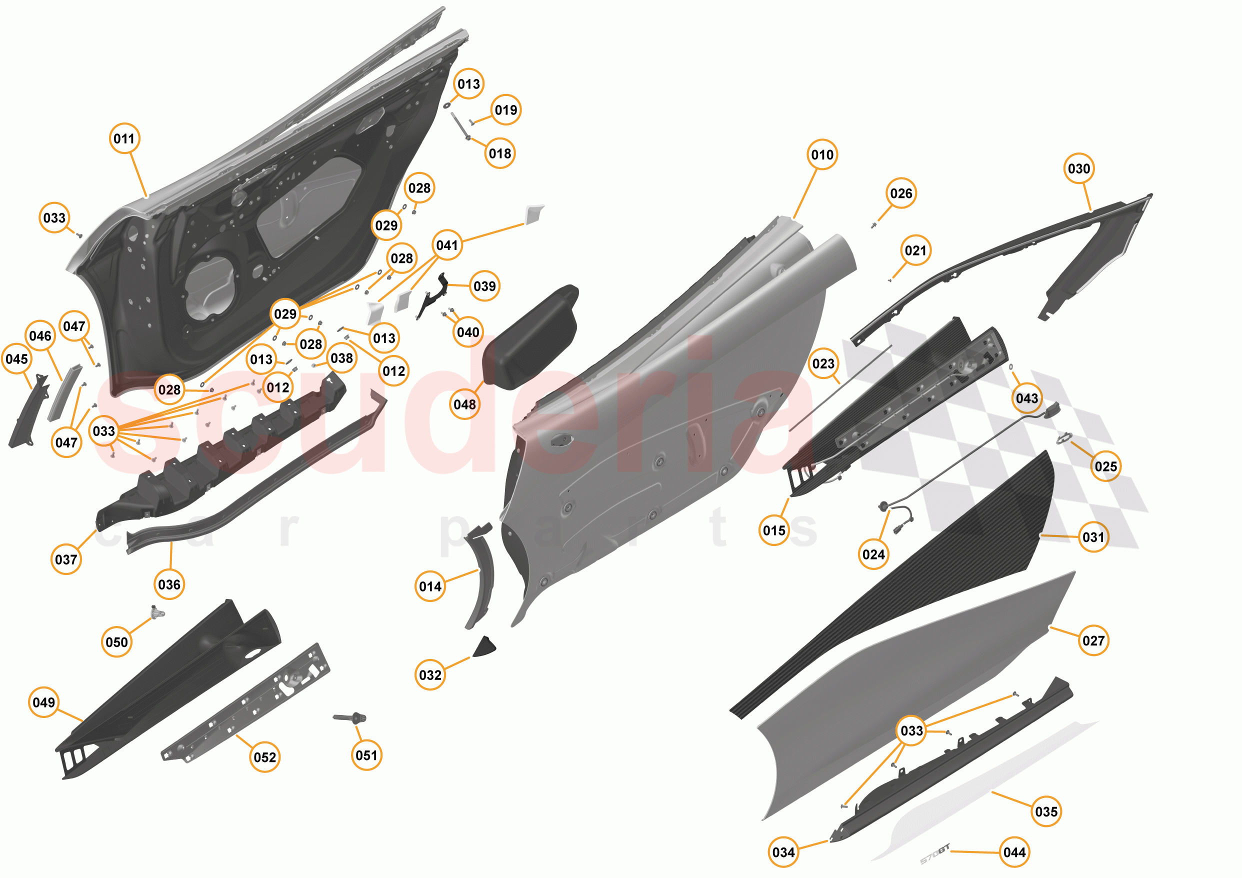 6 - CLOSURES - 6.4 - DOOR STRUCTURE of McLaren McLaren 570GT
