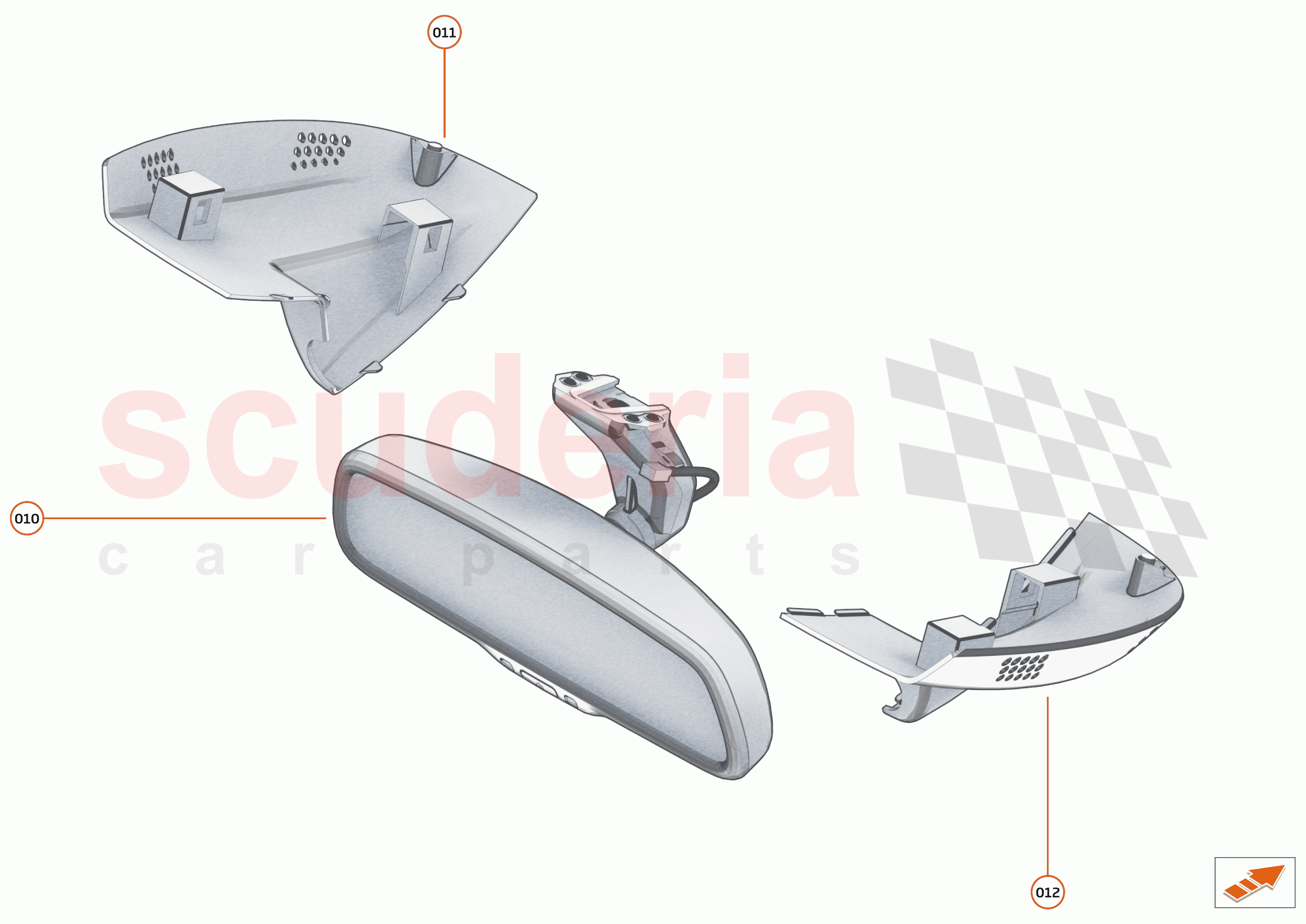 49 - INTERIOR SYSTEMS - 49.6 - DRIVER MIRROR of McLaren McLaren 765LT Spider