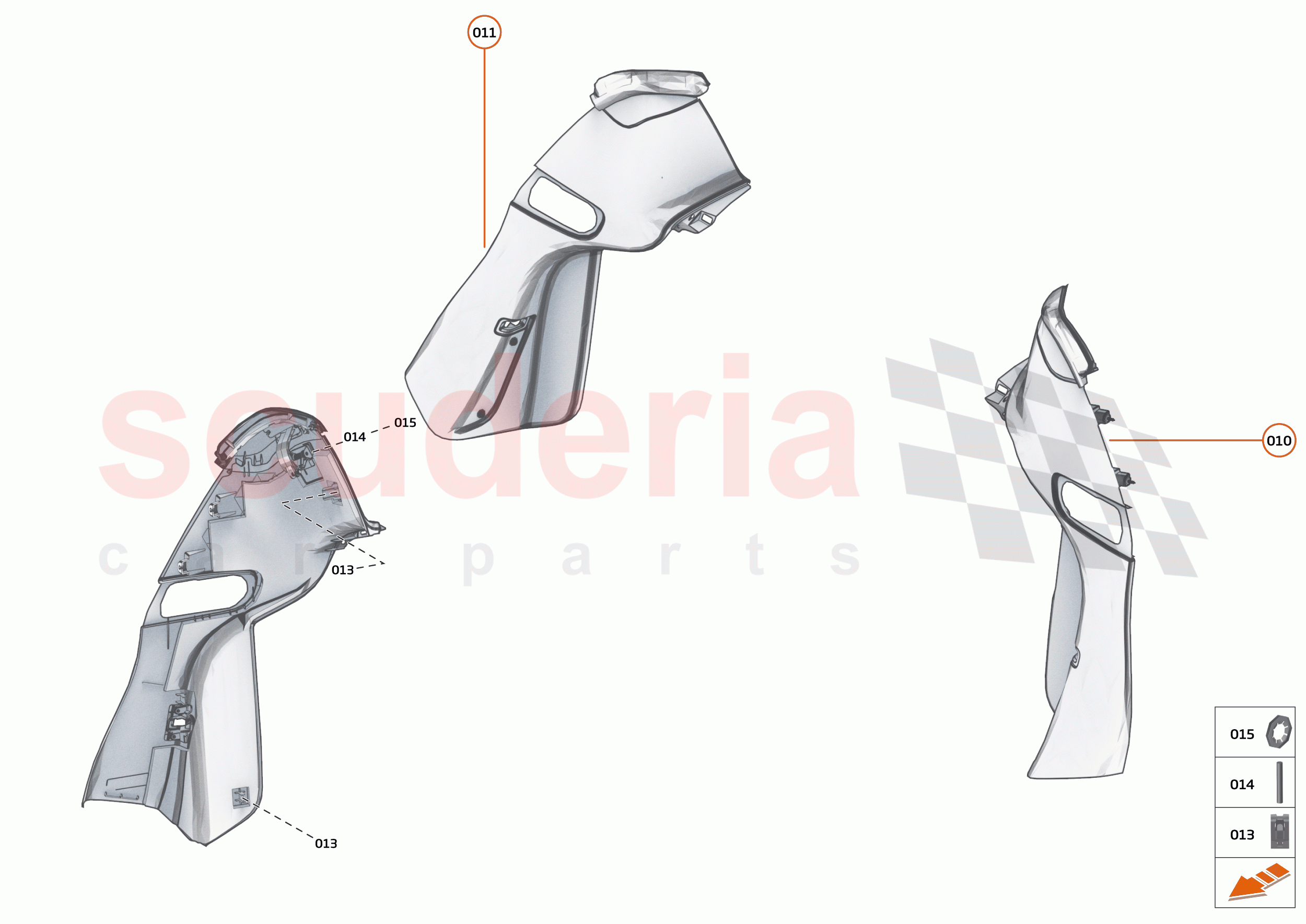 48 - INTERIOR SYSTEMS - 48.16 - LOWER & REAR TRIM - B-PILLAR TRIM of McLaren McLaren 600LT Spider