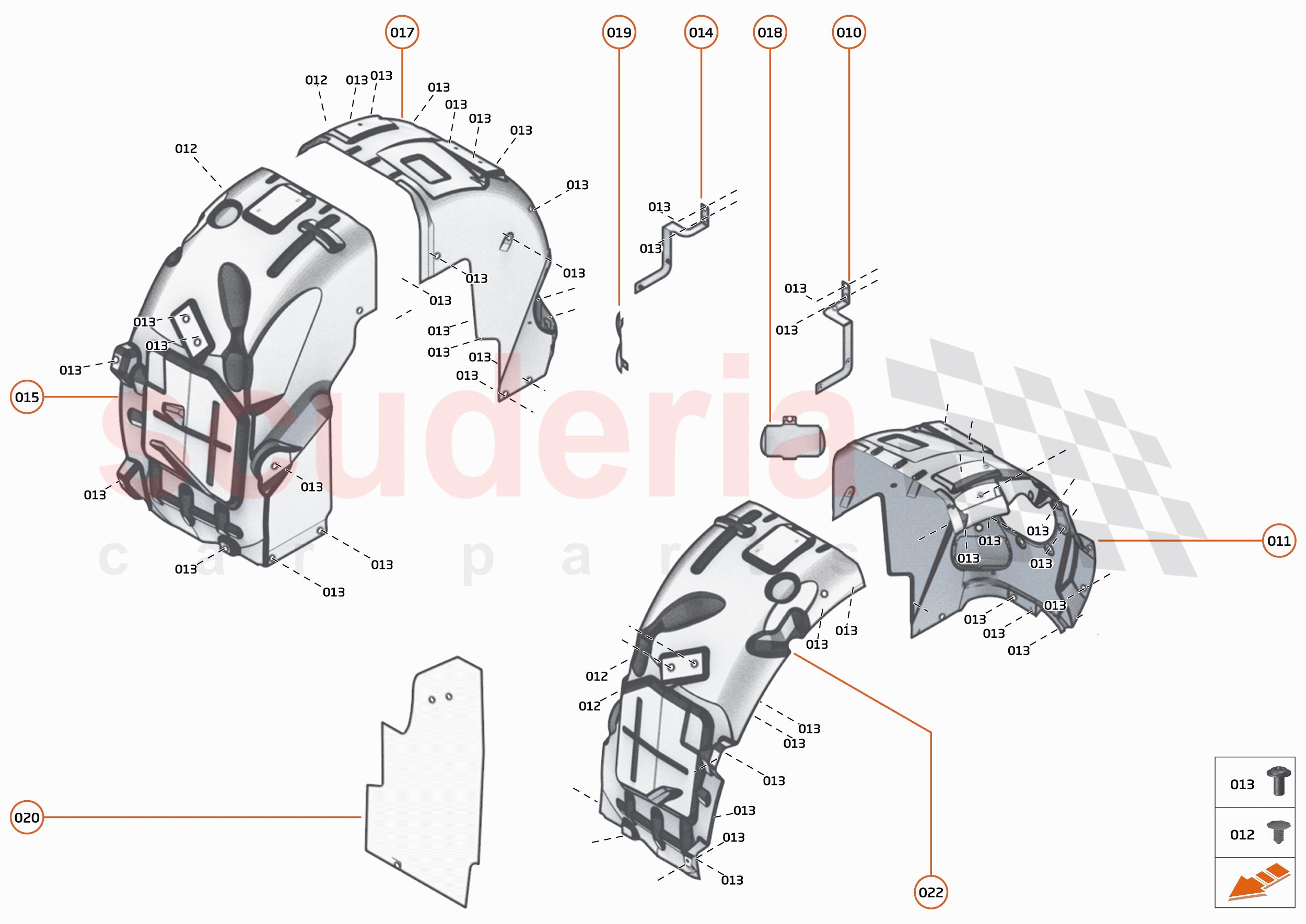 13 - LINERS AND NVH - 13.2 - REAR WHEELARCH LINERS of McLaren McLaren 620R