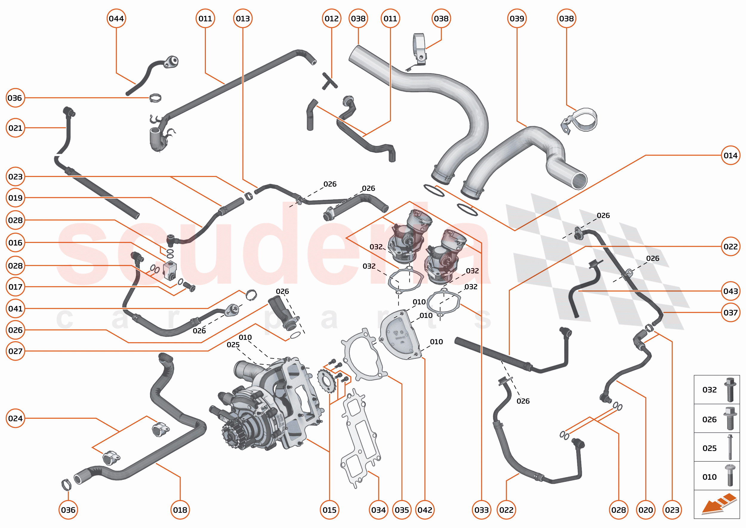 34 - ENGINE - 34.12 - ENGINE WATER PUMP & WATER CIRCUIT of McLaren McLaren 600LT Spider