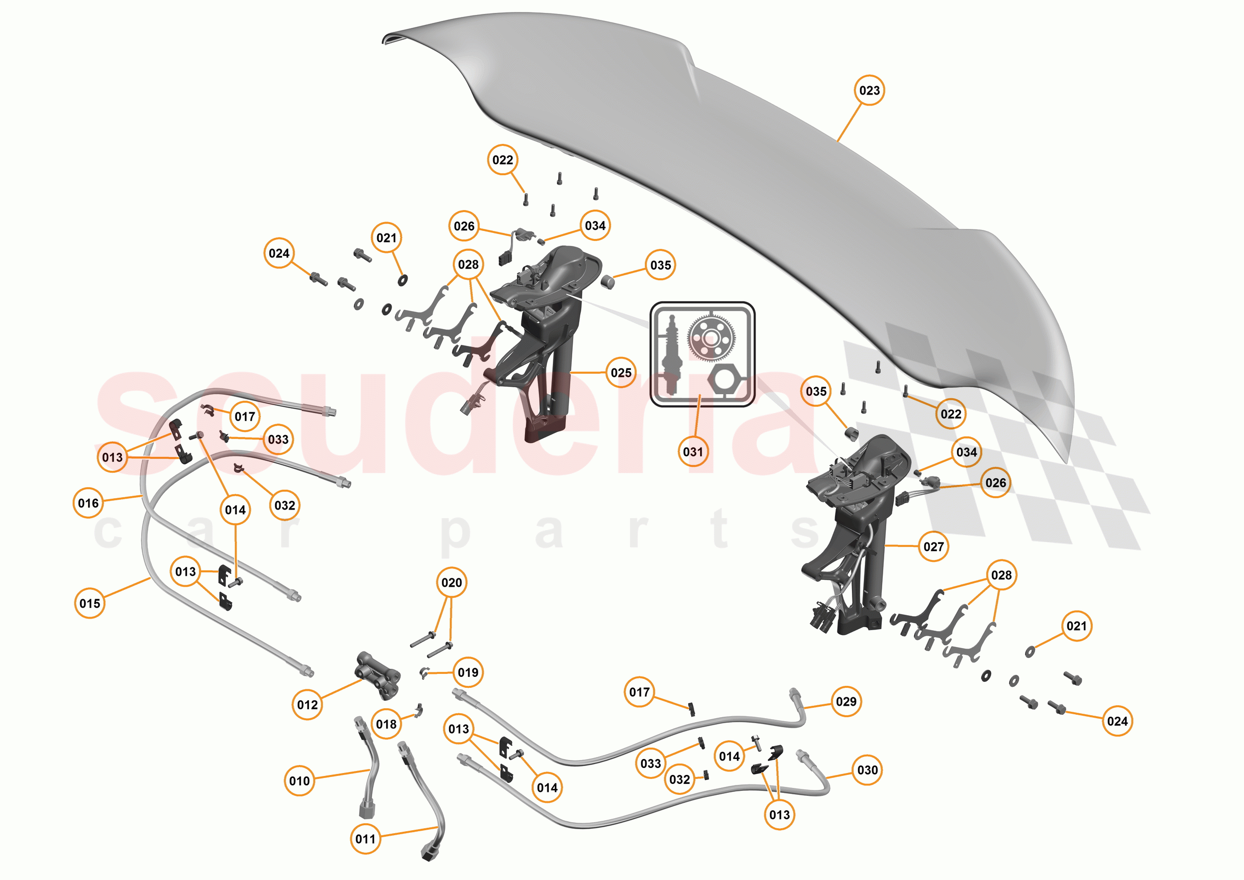 3 - A3 -CLOSURES - 3.9 - 05 - AIRBRAKE of McLaren McLaren 675LT Coupe