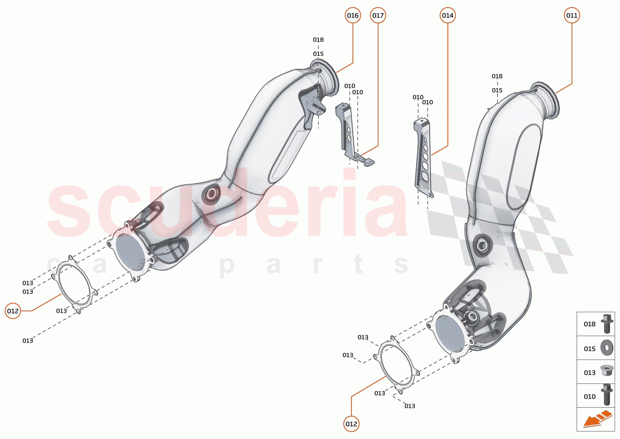 29 - EXHAUST - 29.1 - LINK PIPE AND CATALYST of McLaren McLaren Senna GTR
